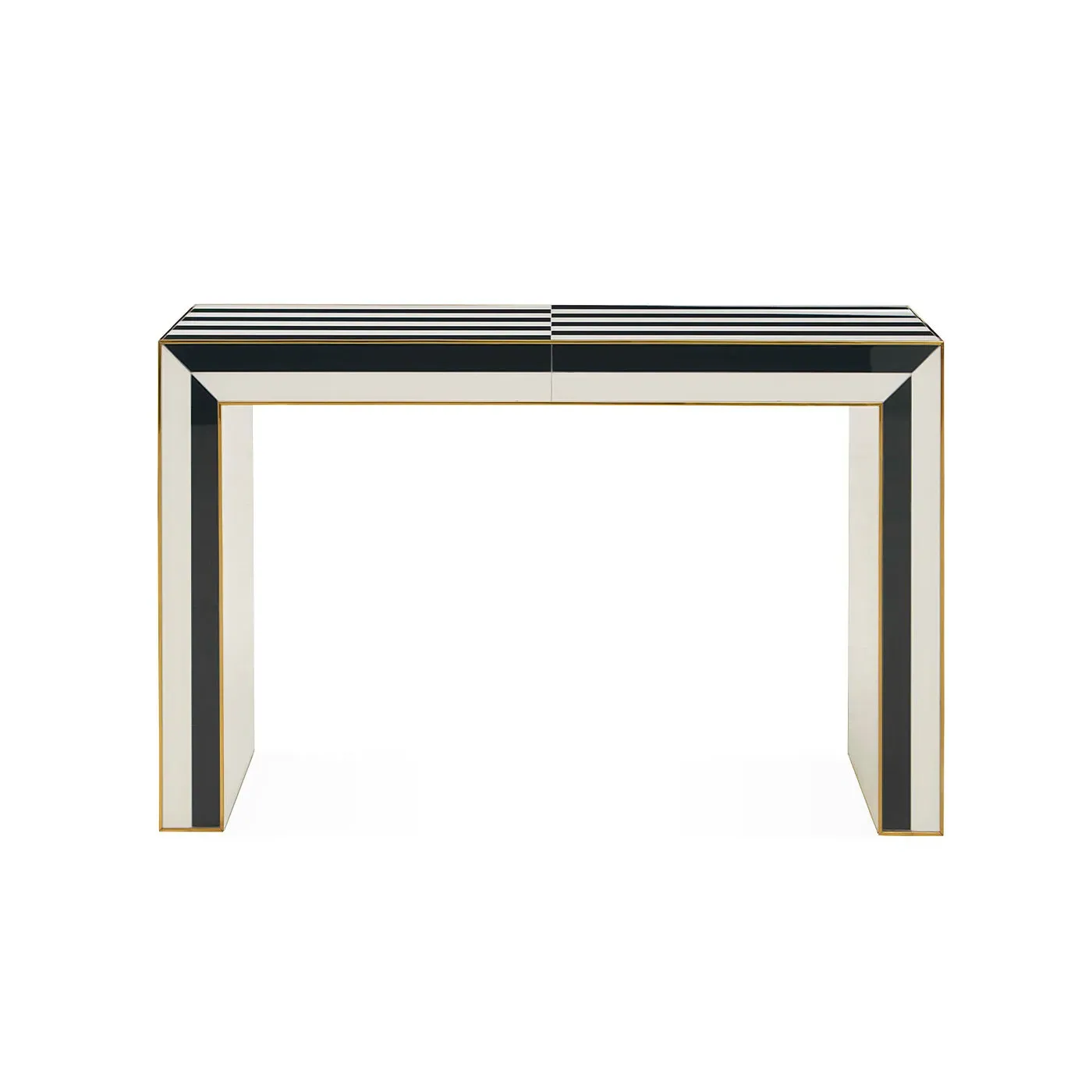 Op Art Waterfall Console - Charcoal, Glass product