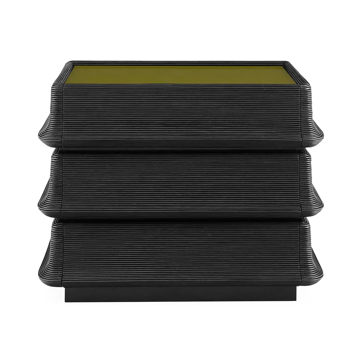 Pagoda 3-Drawer Chest - Black, Reed product