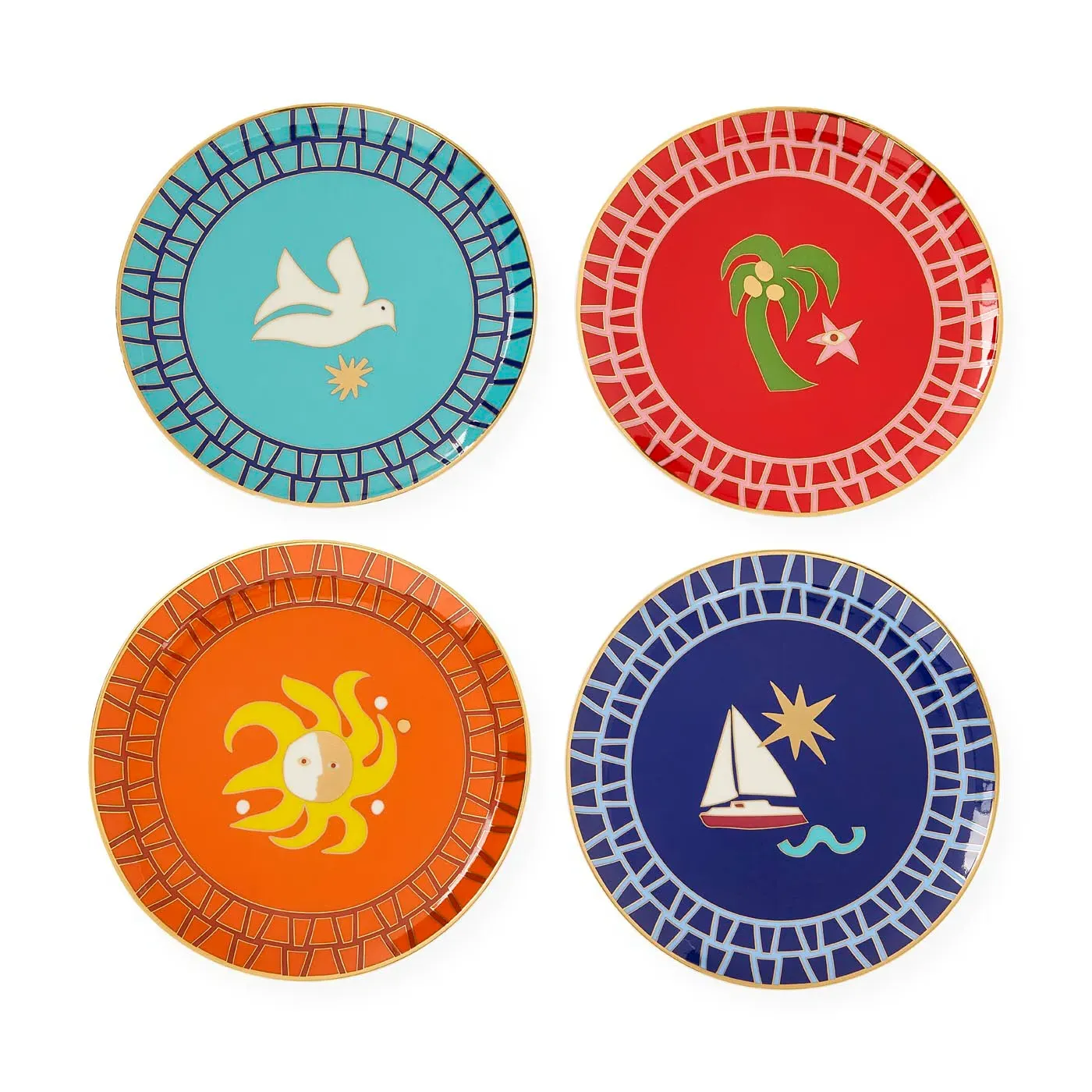 Playa Small Plate Set - Porcelain by Jonathan Adler