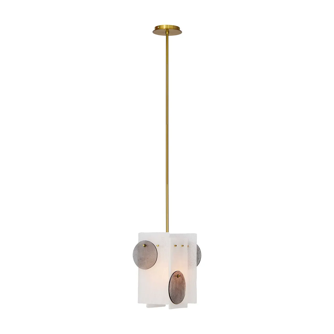 Rialto Pendant - Ivory, Ribbed Glass product