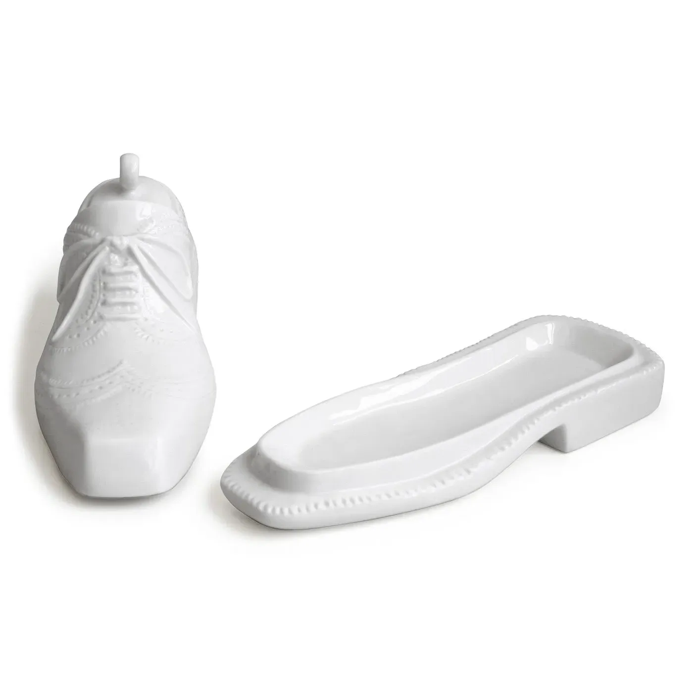 Shoe Butter Dish - White, Porcelain by Jonathan Adler