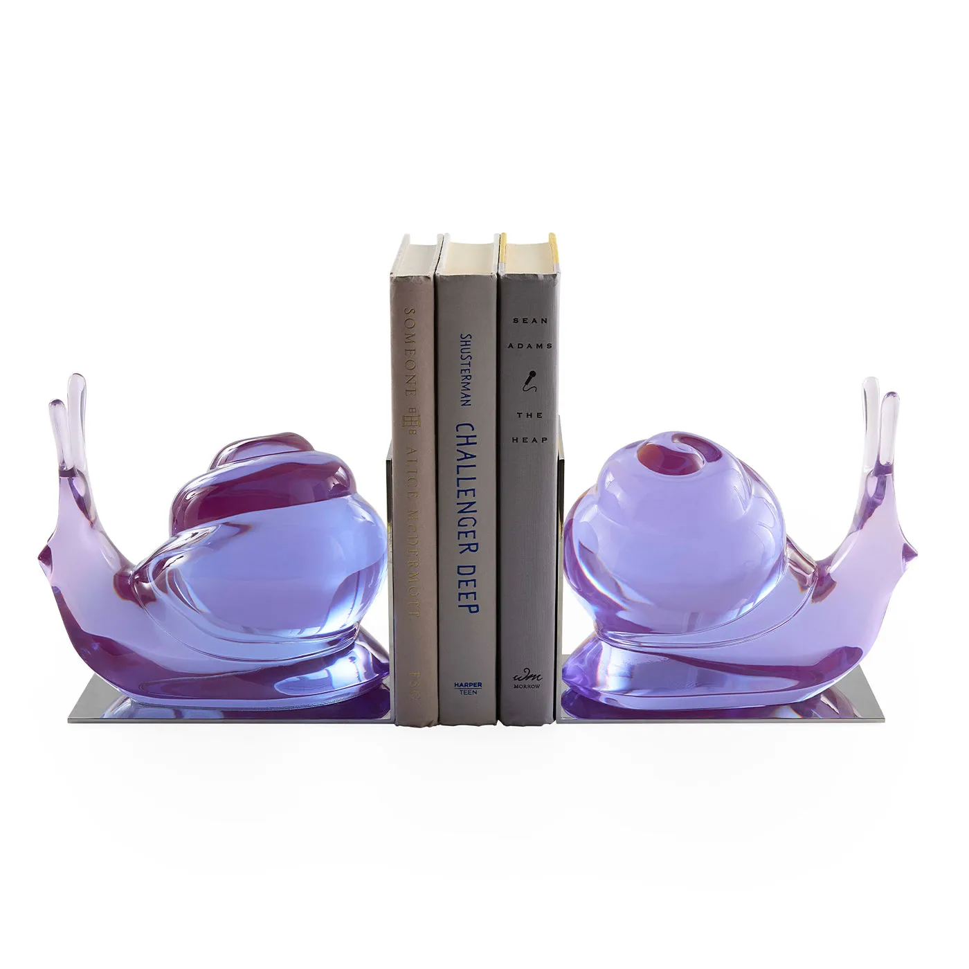 Snail Bookends - Purple, Acrylic product