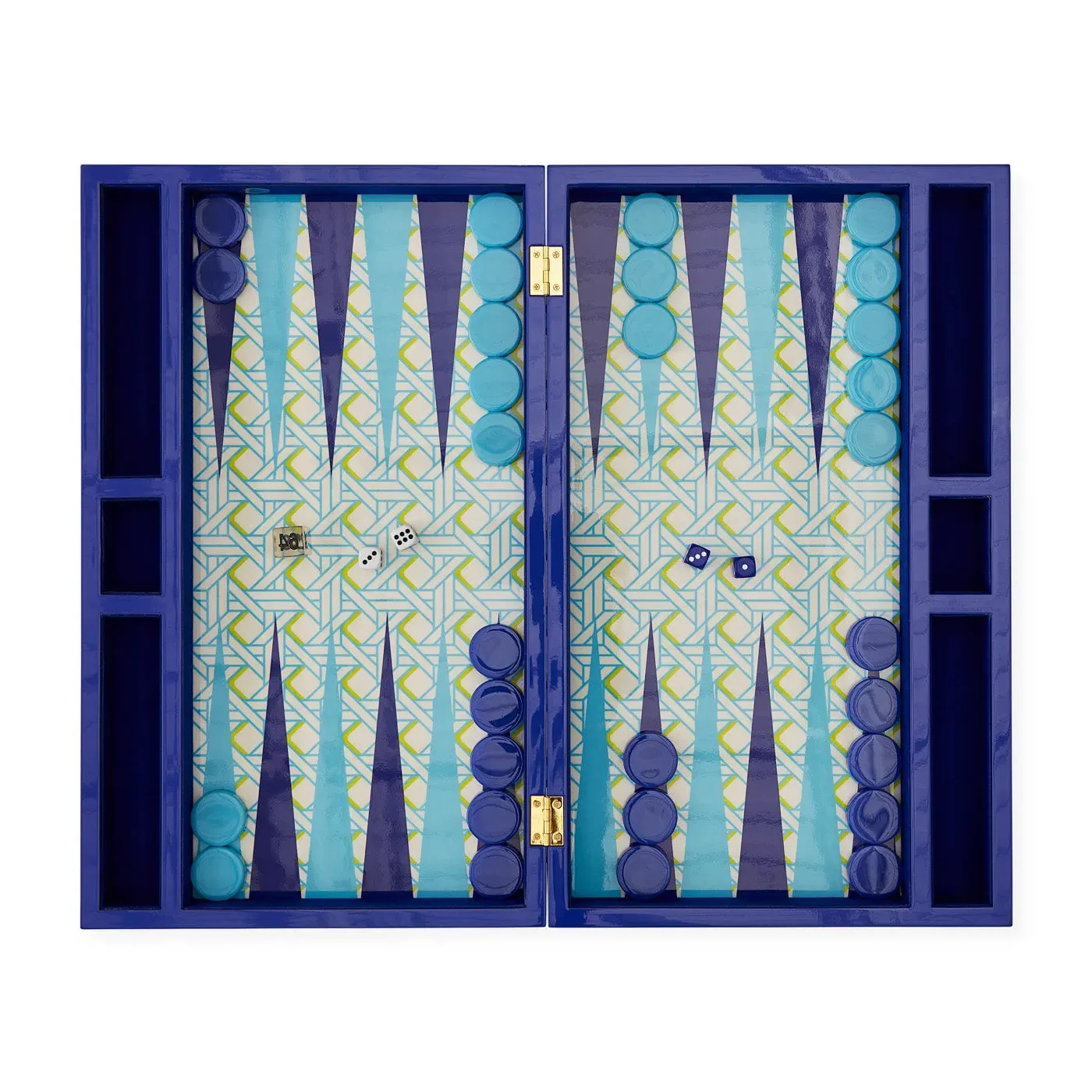 Basketweave Backgammon Set - High-Gloss Lacquer product