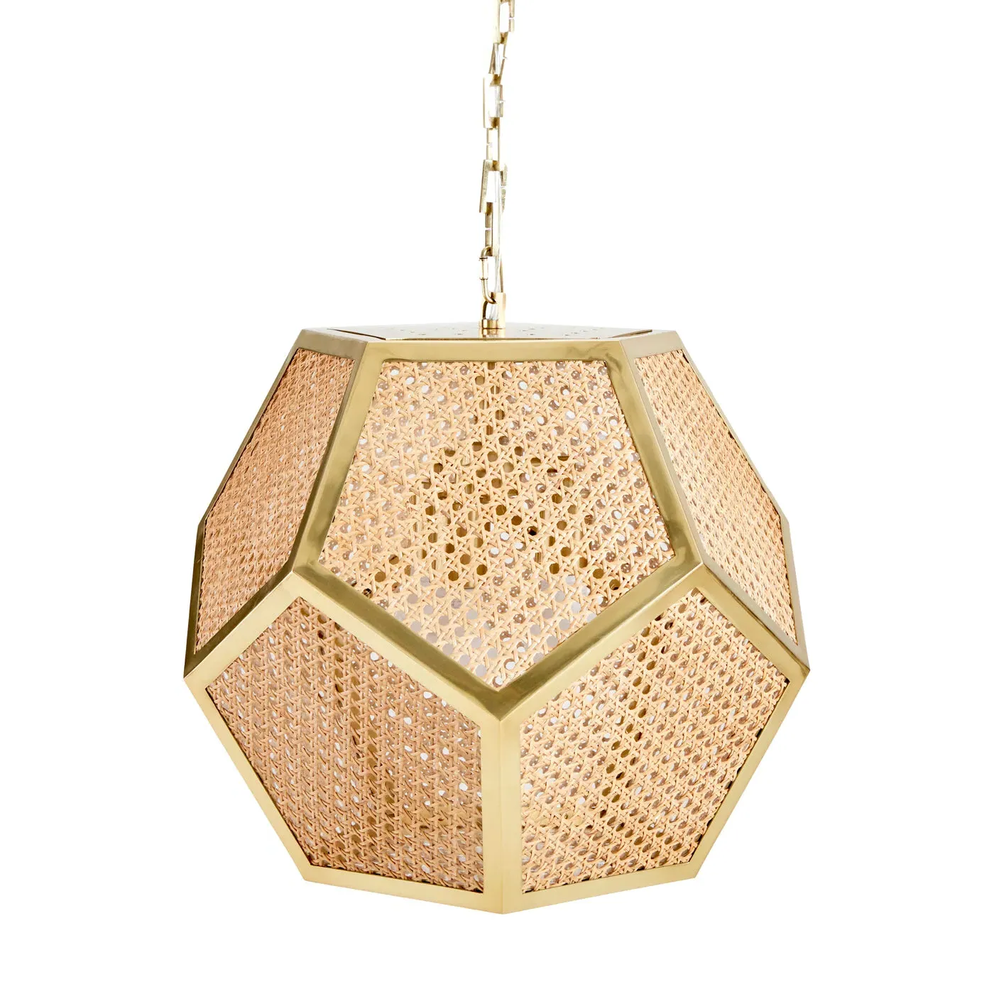Bellport Rattan Pendant Light - Brass product