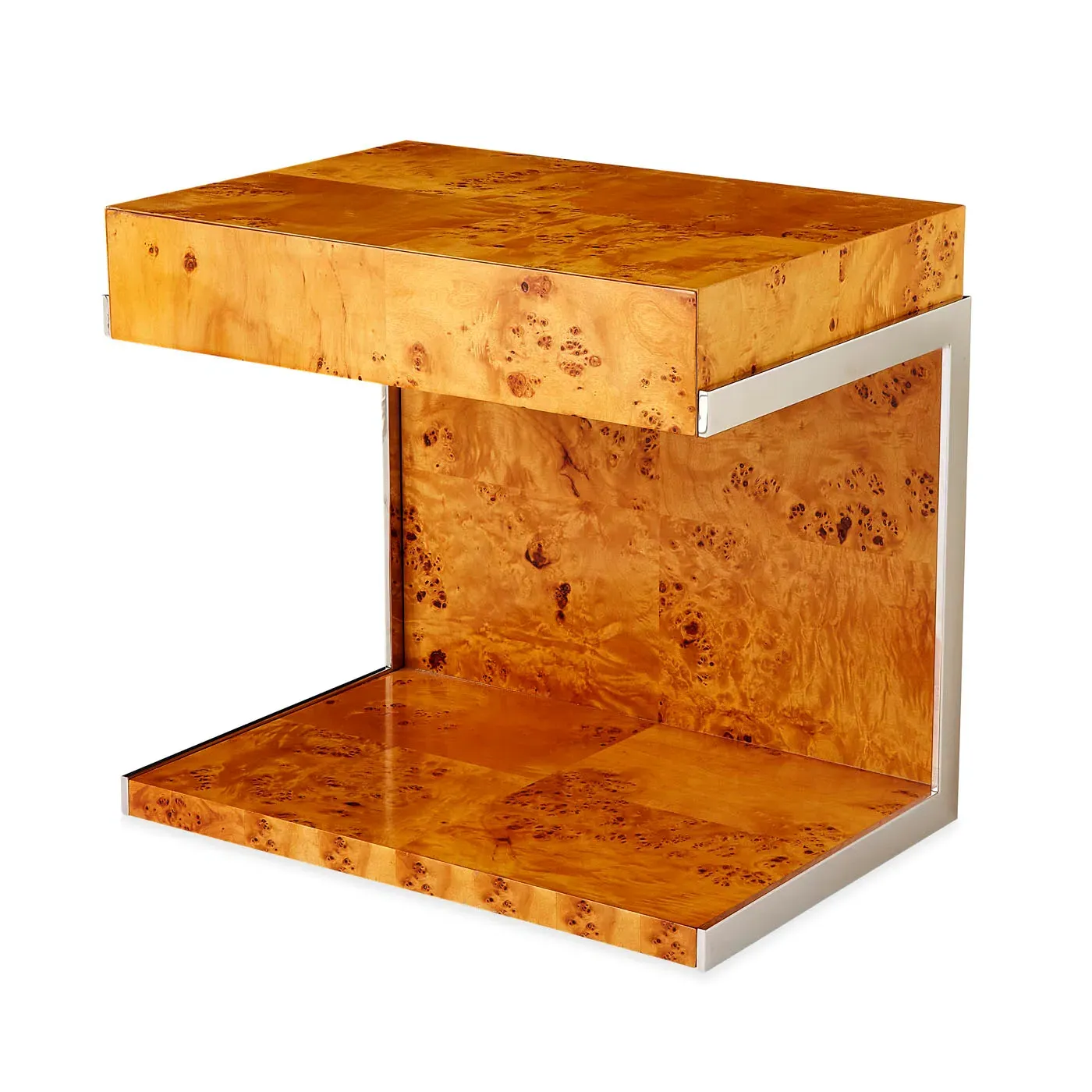 Bond C-Shape Cantilevered Side Table with Storage product
