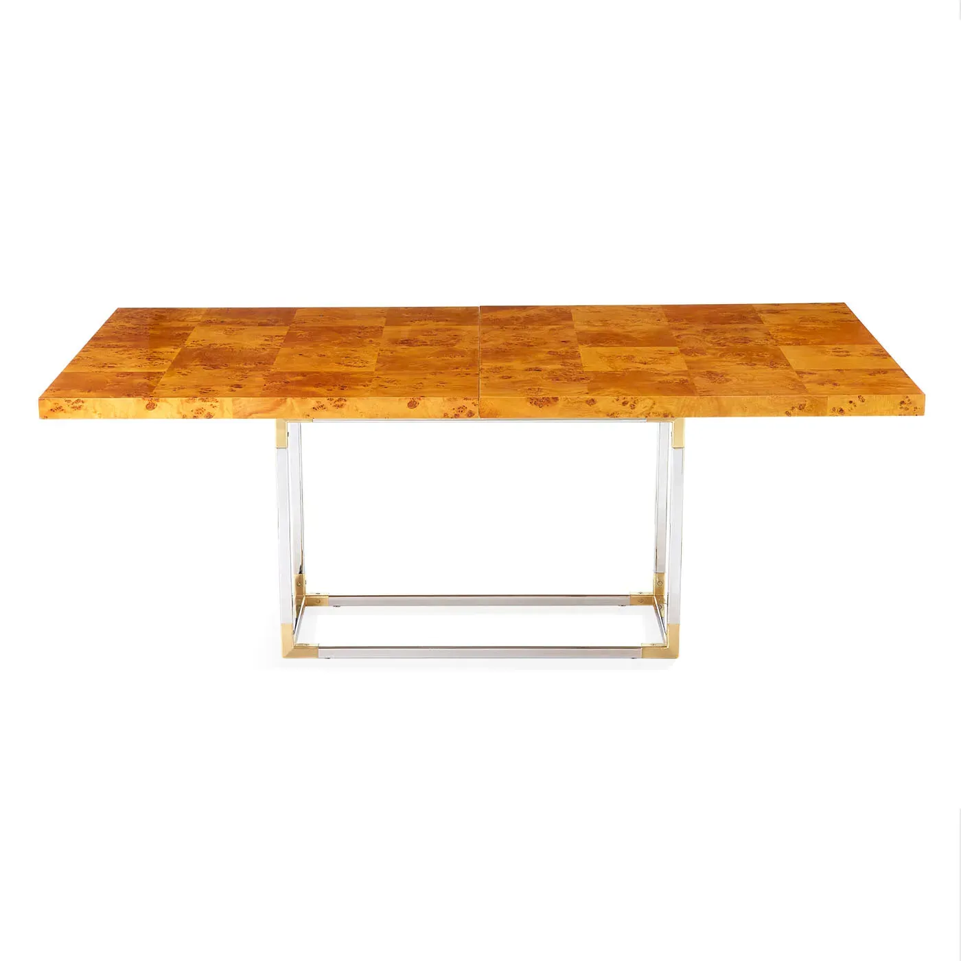 Bond Extendable Dining Table - Mappa Wood, Polished Nickel product