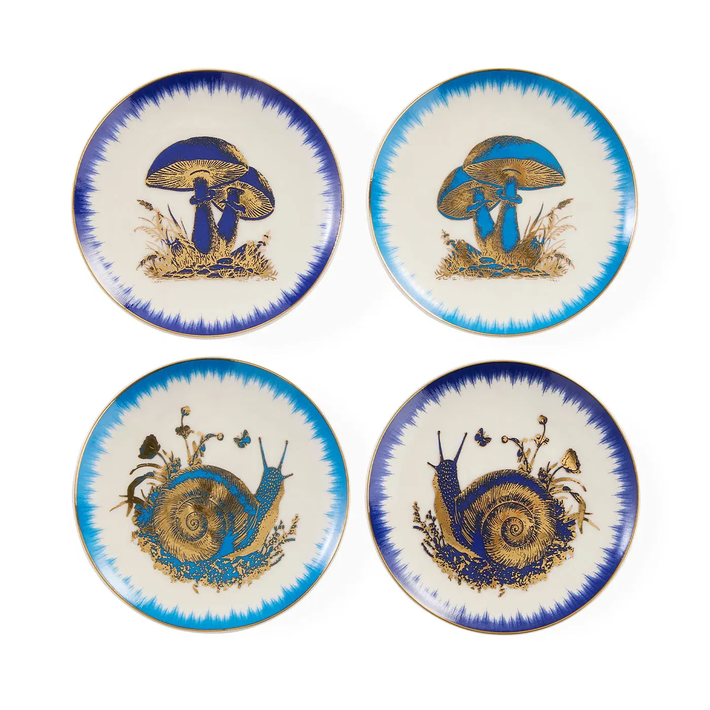 Botanist Porcelain Coasters - Gold product