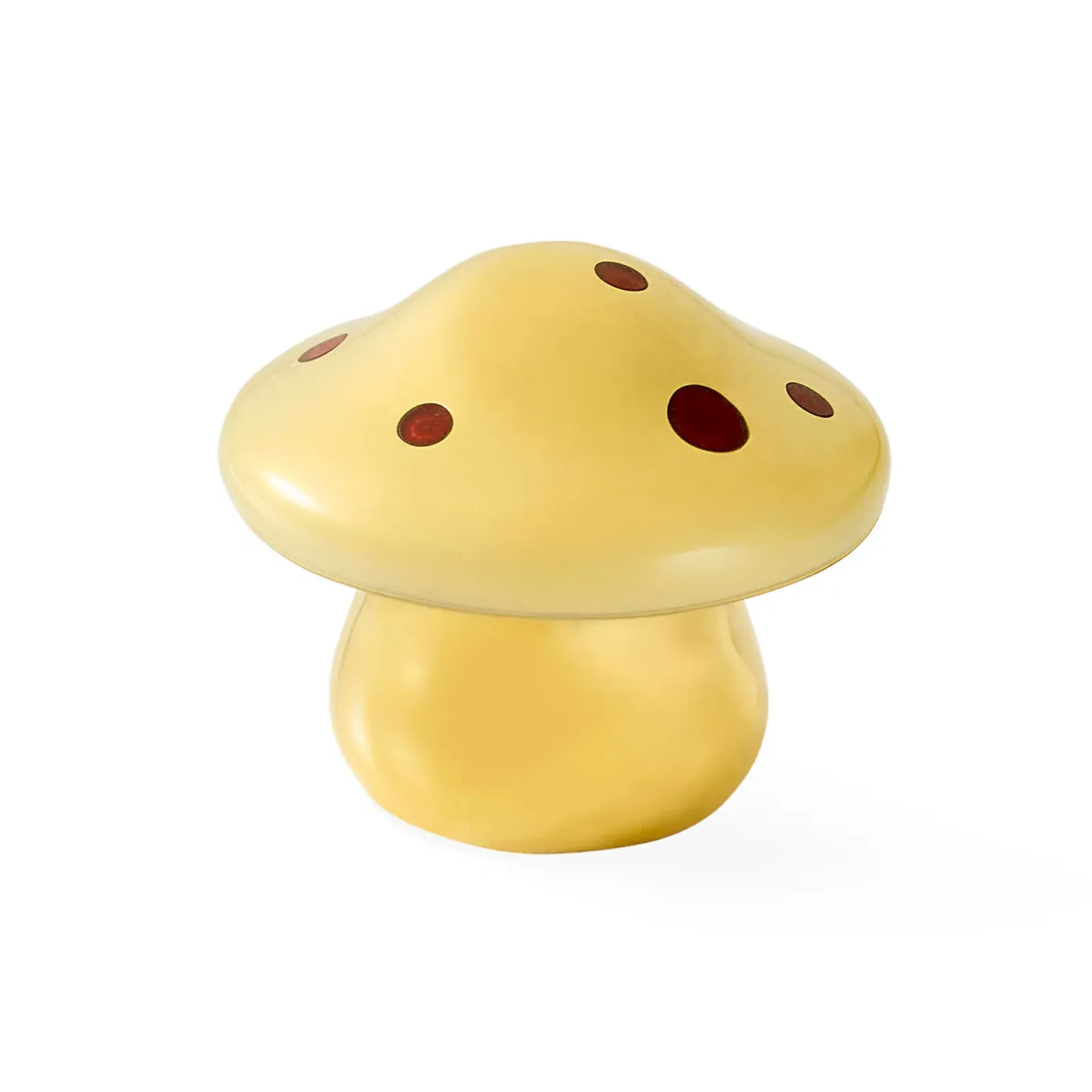 Brass Mushroom Box - Brass, Red Jade product