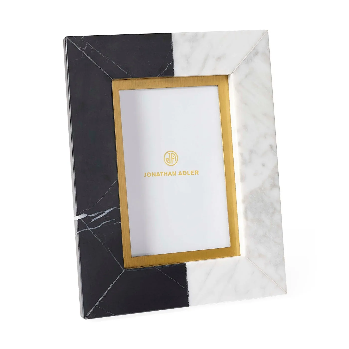 Canaan 4x6 Photo Frame - Black, White Marble product