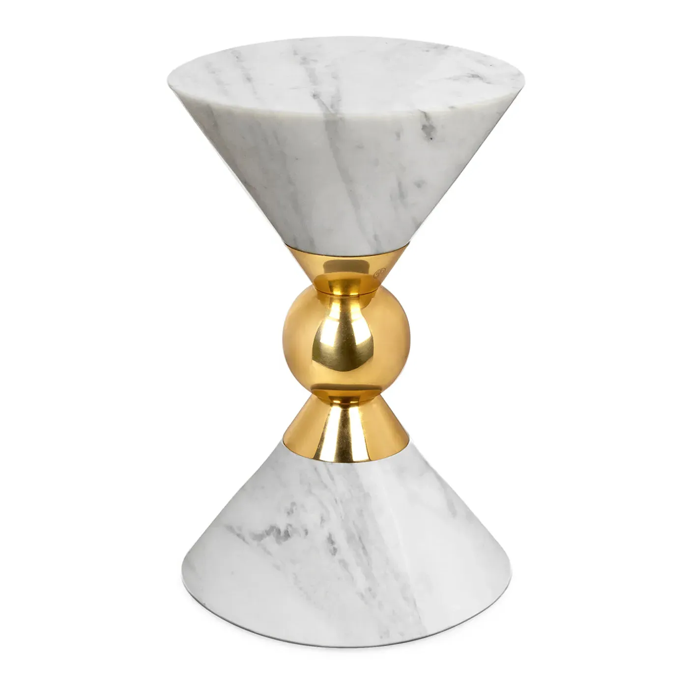 Canaan Accent Table - Marble, Brass product
