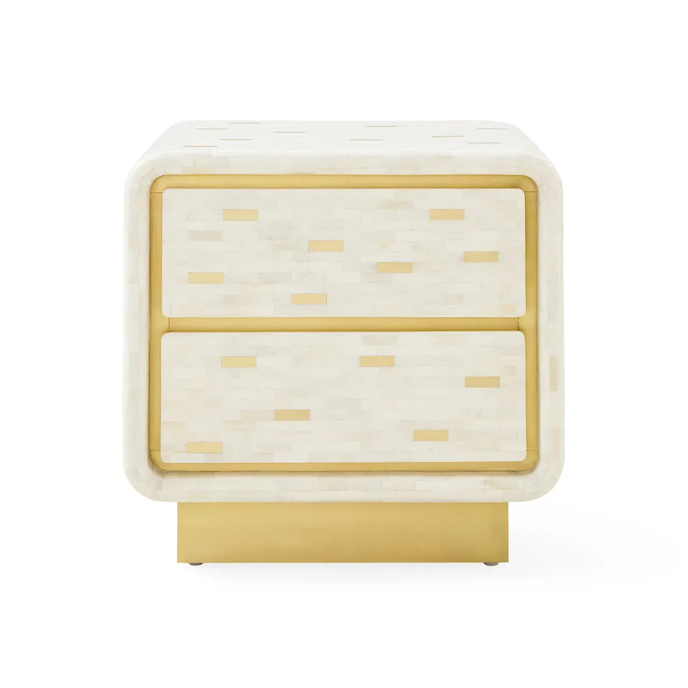 Casablanca End Table - Bone Inlay, Brass product