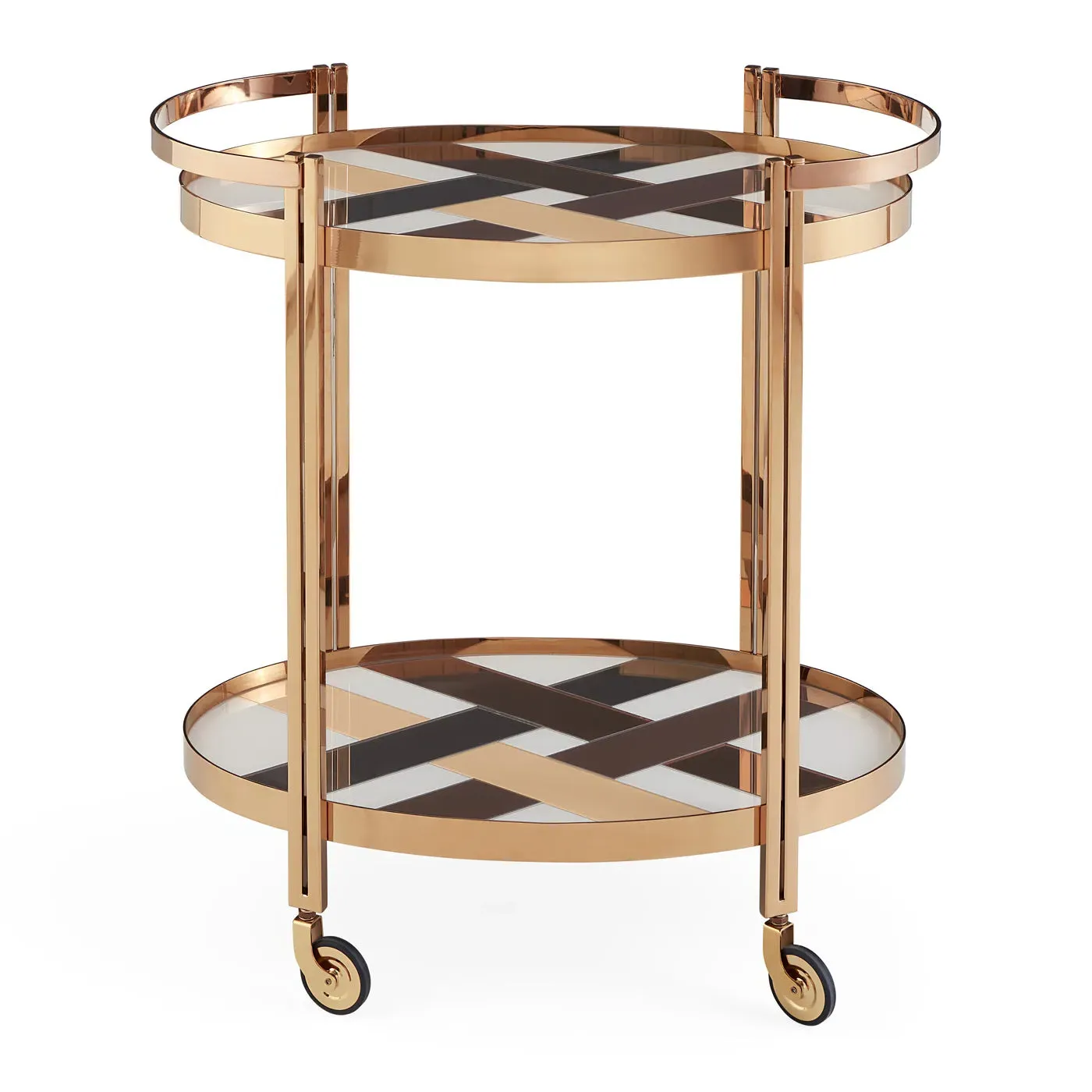 Chambeige Bar Cart - Glass, Brass product