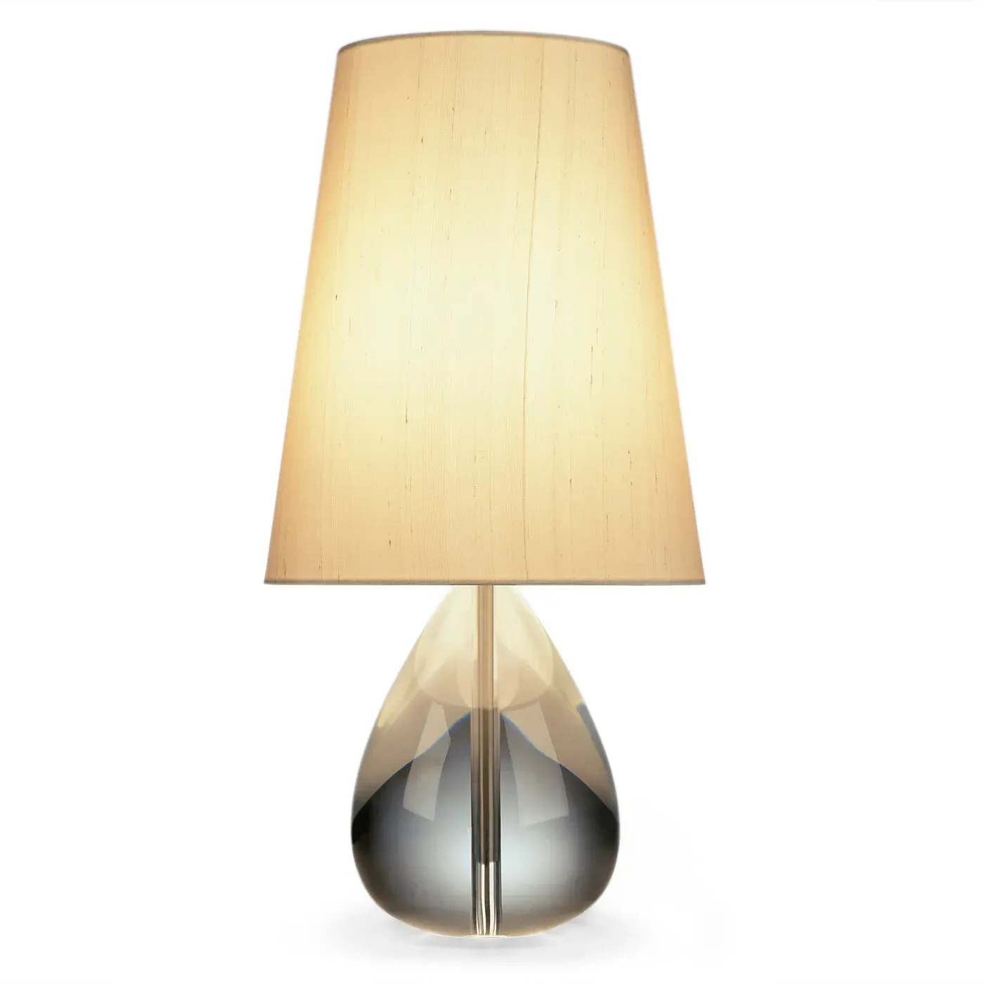 Claridge Teardrop Table Lamp - Lead Crystal, Nickel product