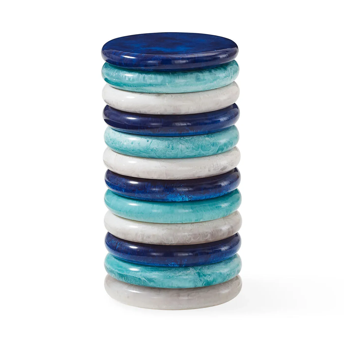 Como Accent Table - Blue, White product