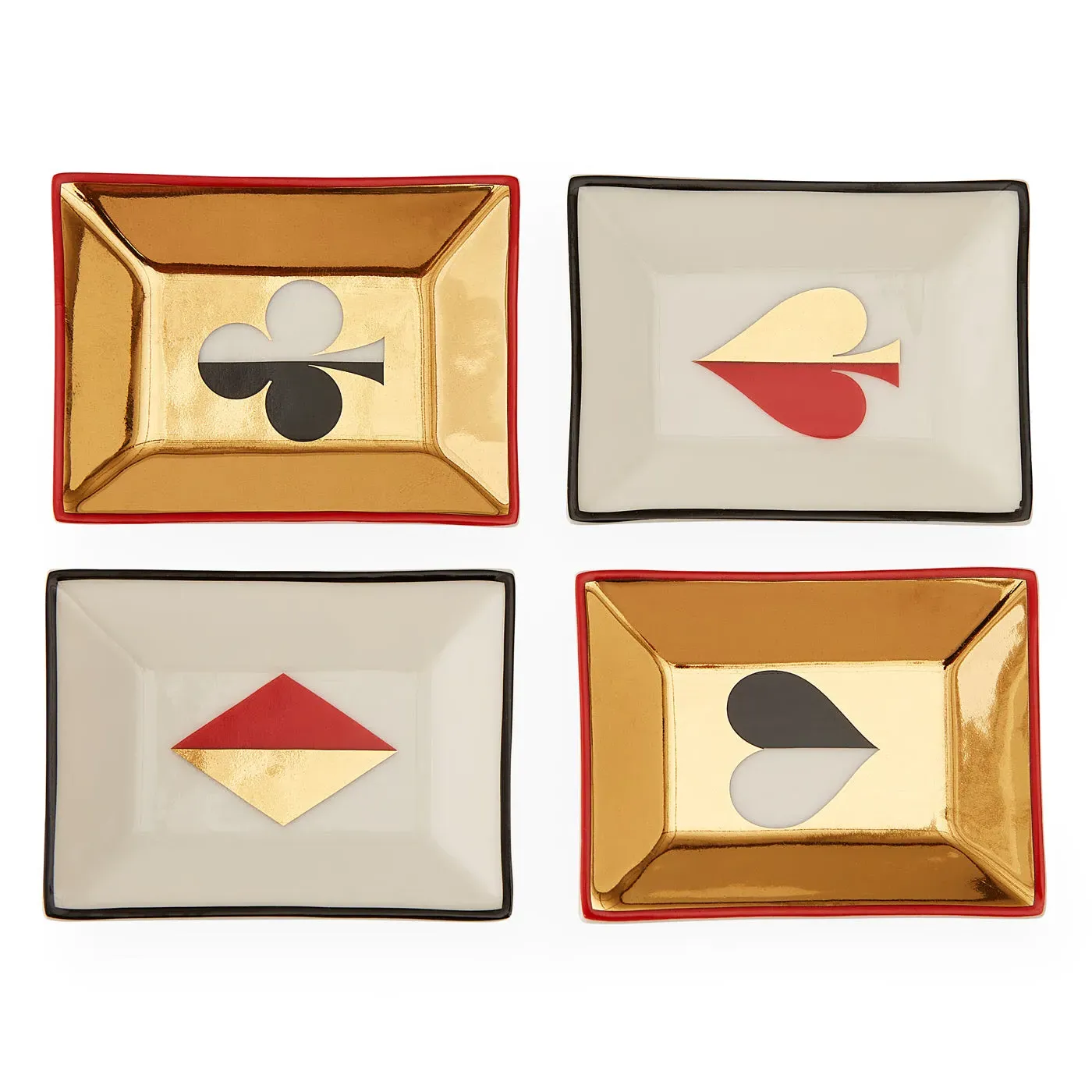 Dealer's Choice Petite Tray Set - Porcelain, Gold product