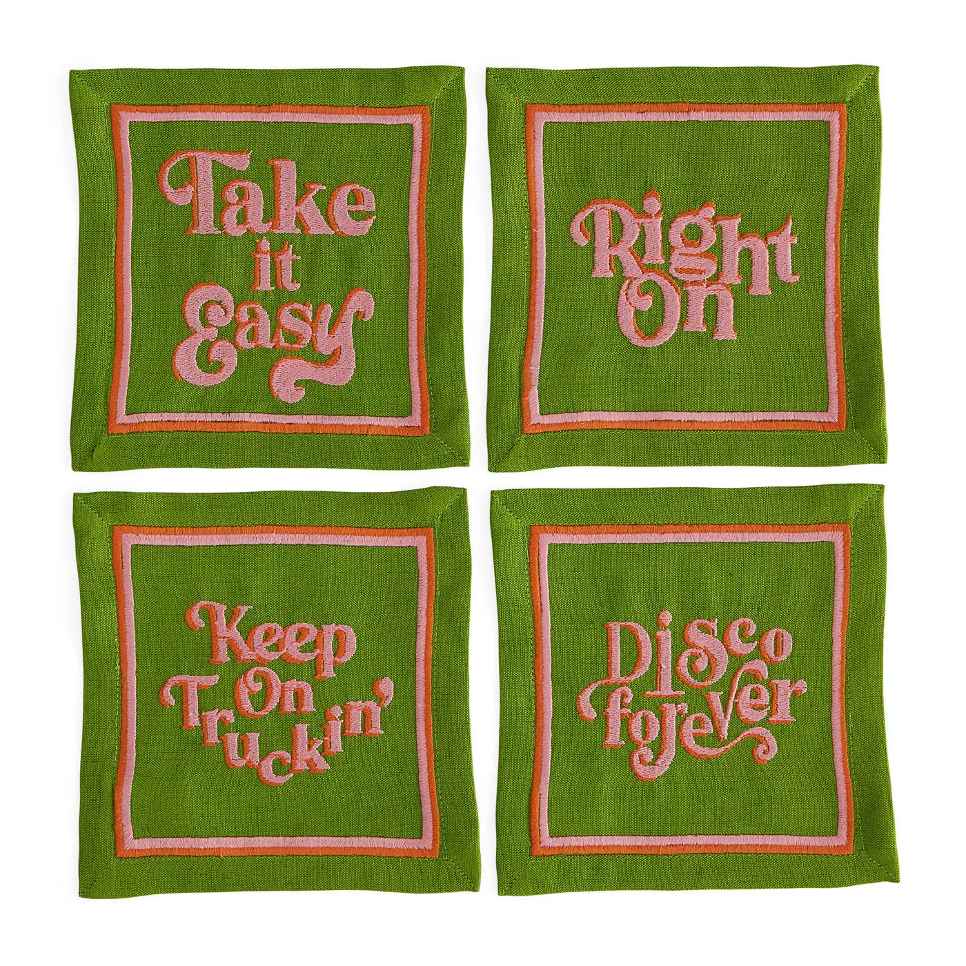 Deep Thoughts Cocktail Napkins - Linen product