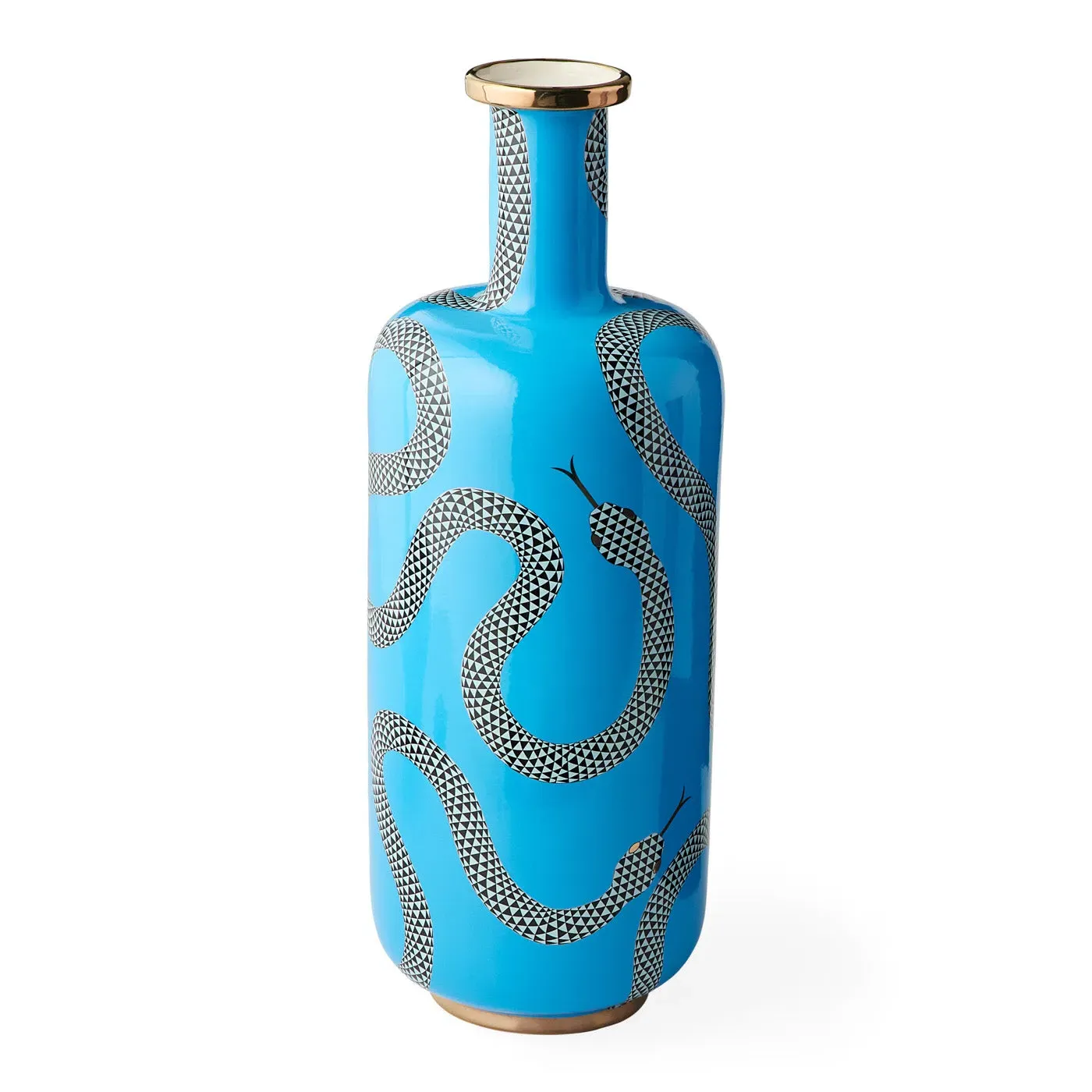 Eden Tall Bottle Vase with Serpent Detail product