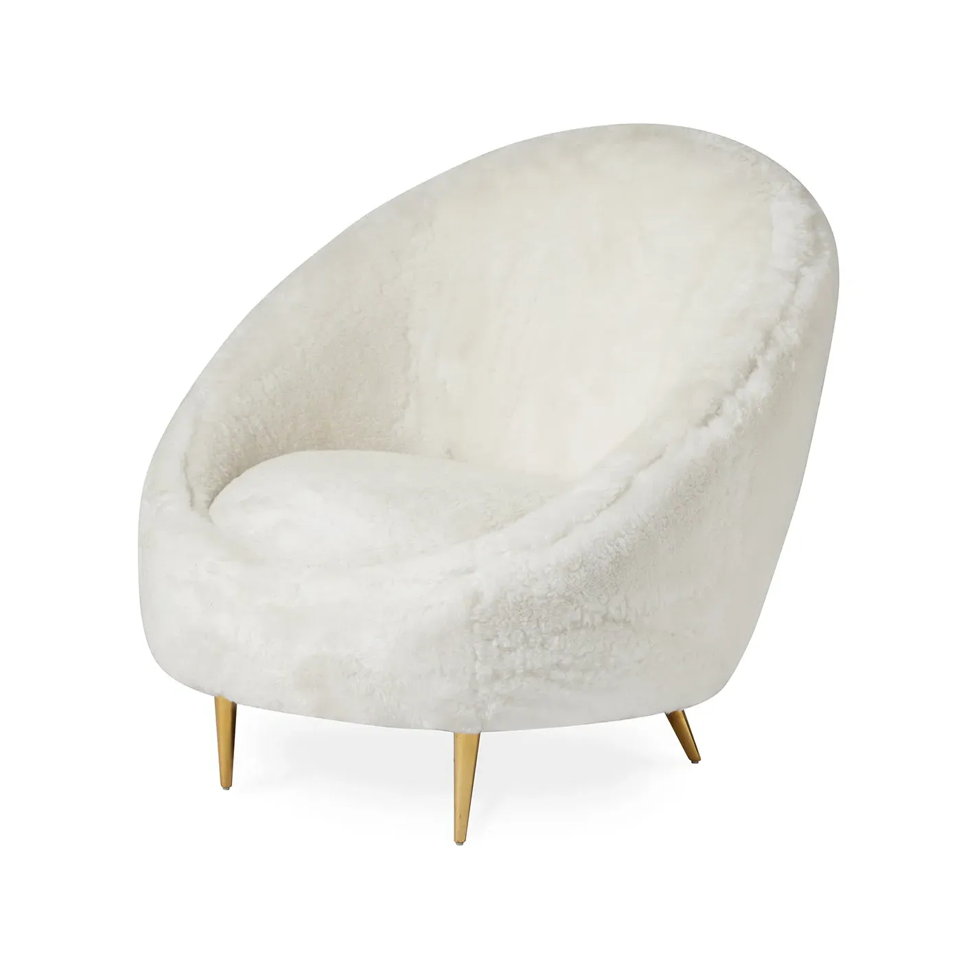 Ether Accent Chair - Velvet, Brass Legs product
