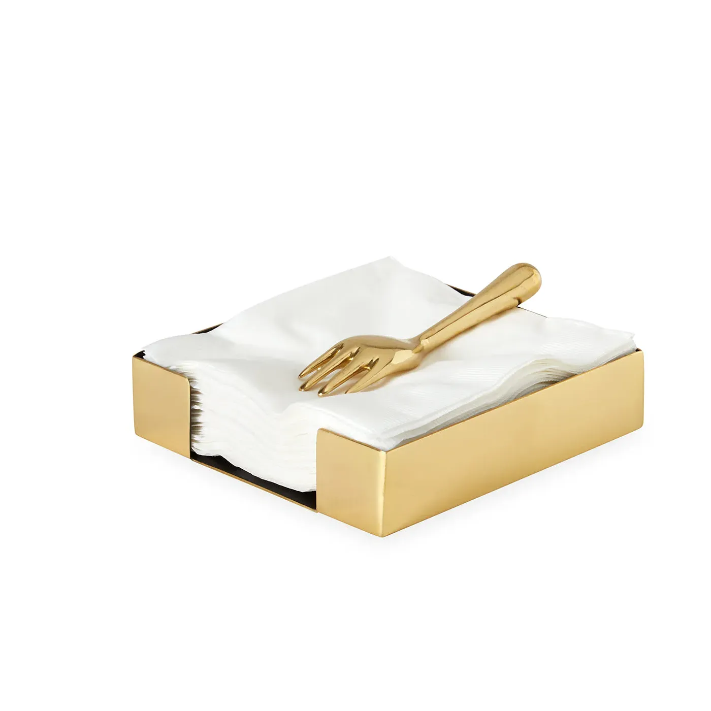 Eve Cocktail Napkin Holder - Brass product