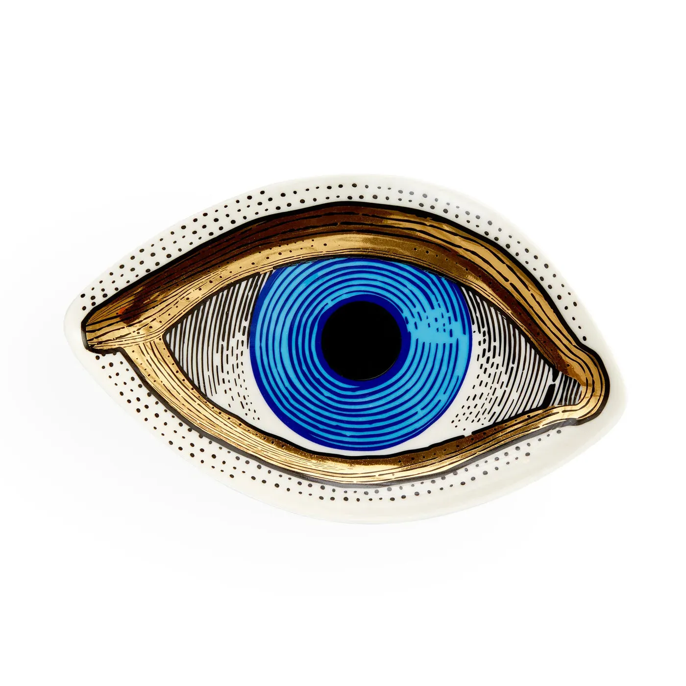 Eye Trinket Tray - Blue, Porcelain product