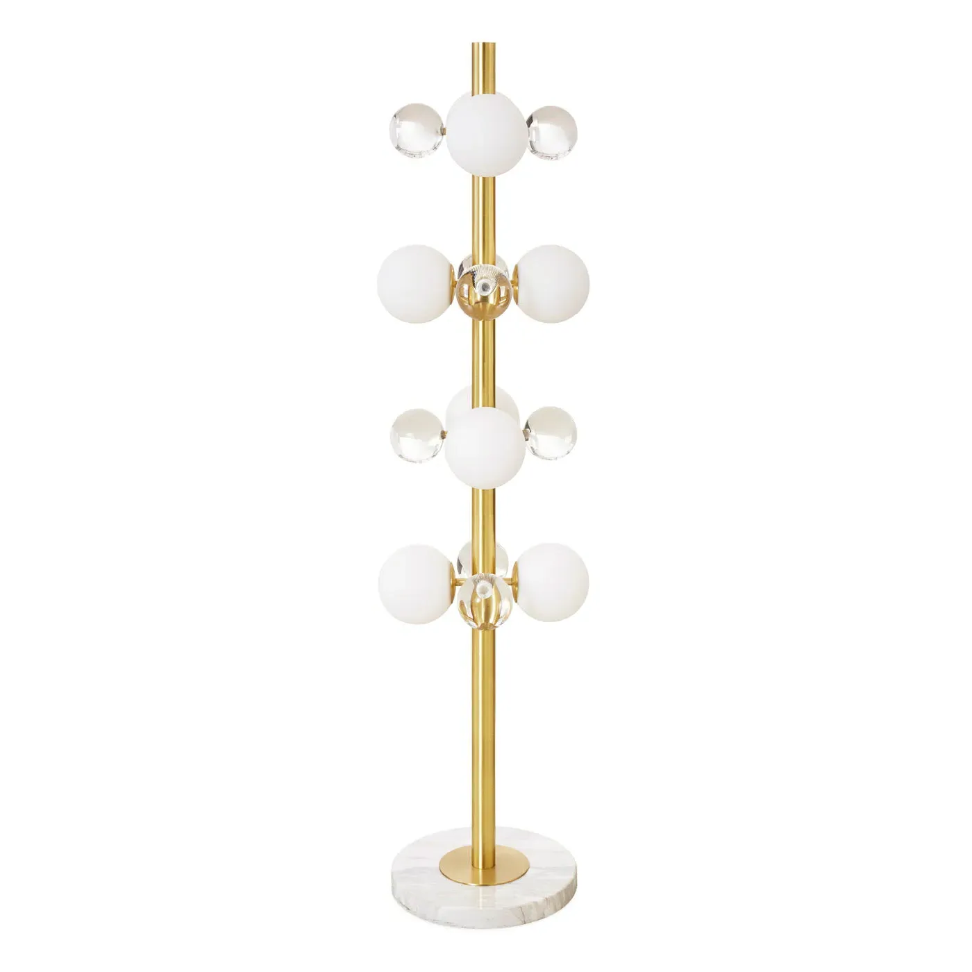 Globo Floor Lamp - Clear Acrylic, Marble product