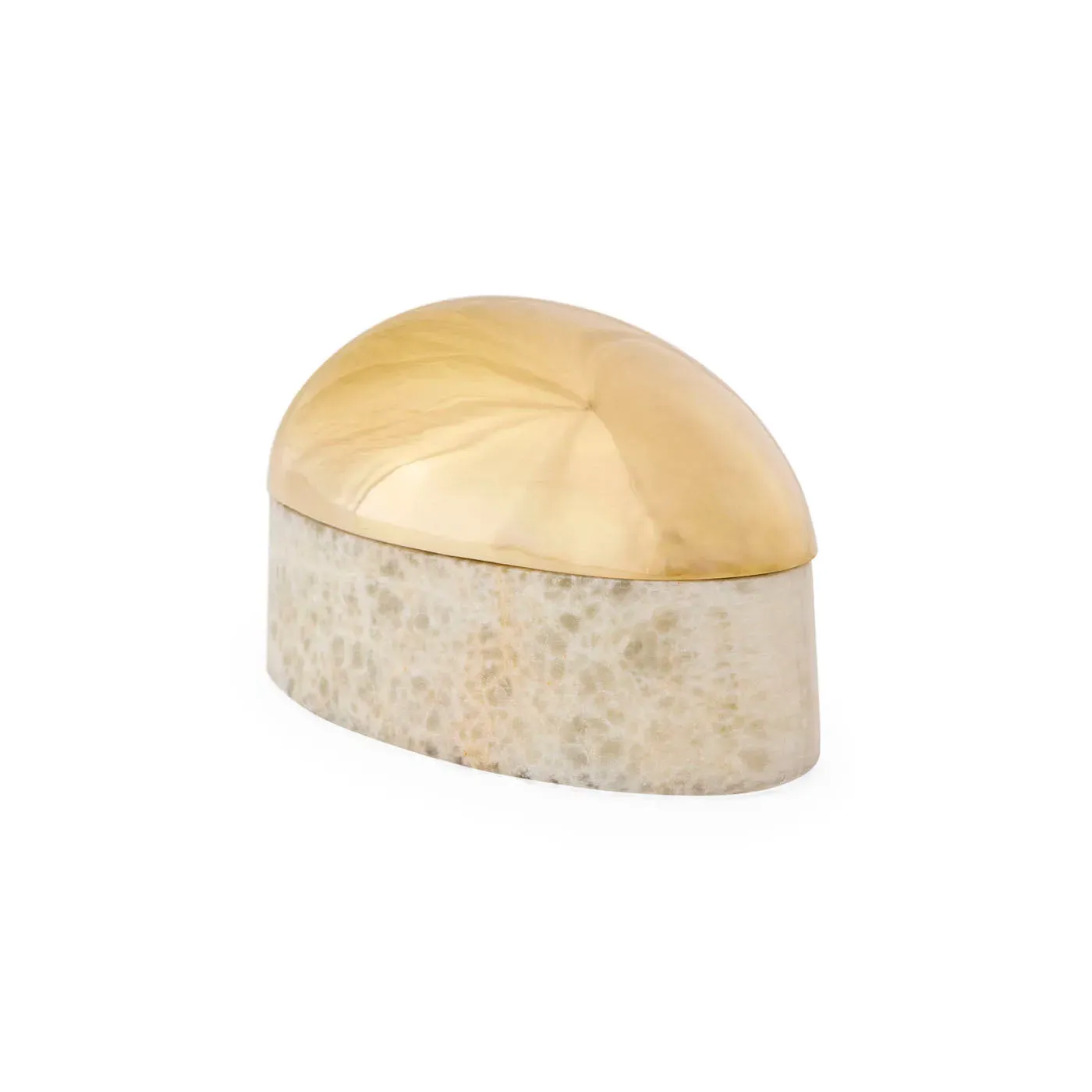 Globo Large Box - Onyx, Brass by Jonathan Adler