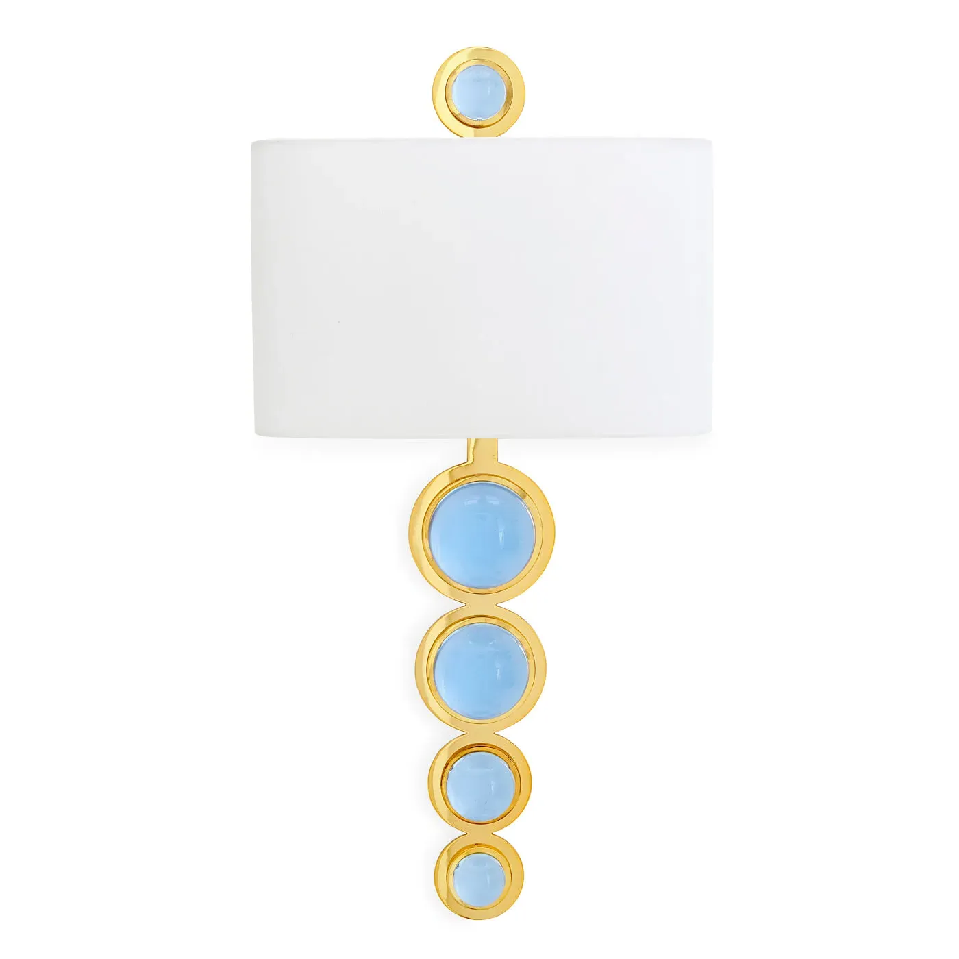 Globo Wall Sconce - Blue, Brass product