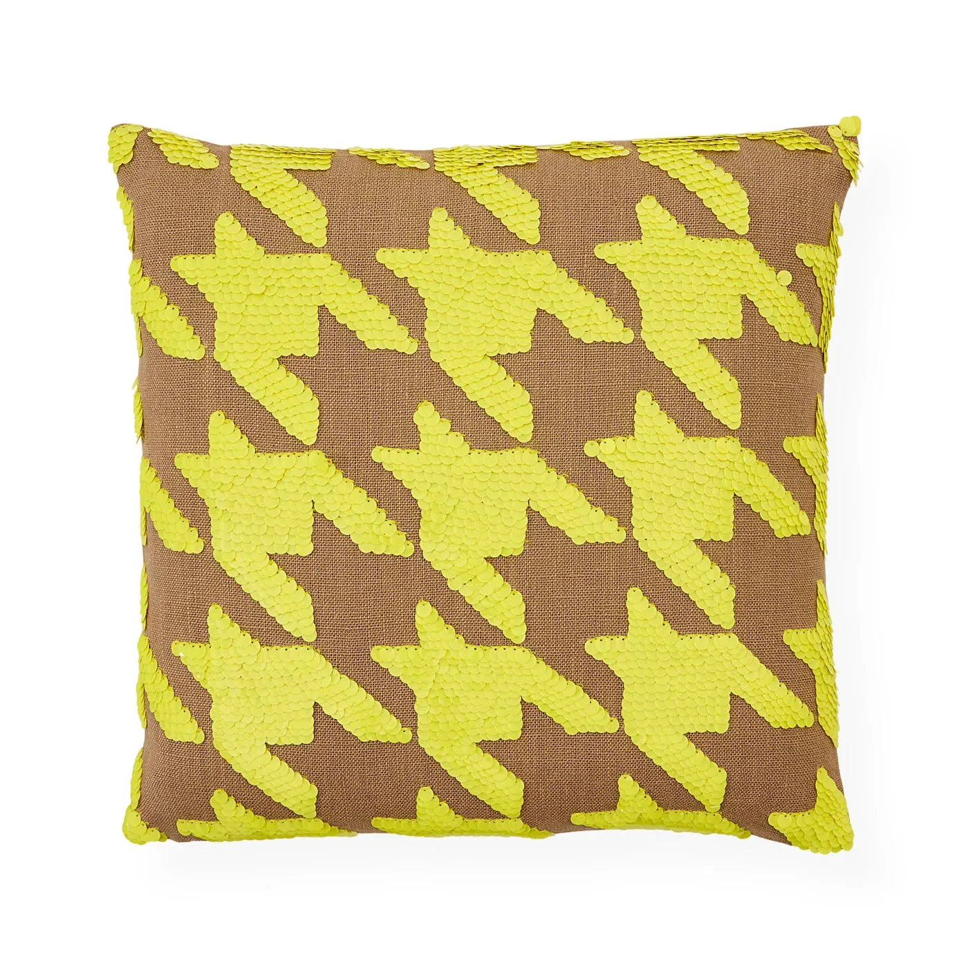 Ibiza Houndstooth Cushion - Linen product