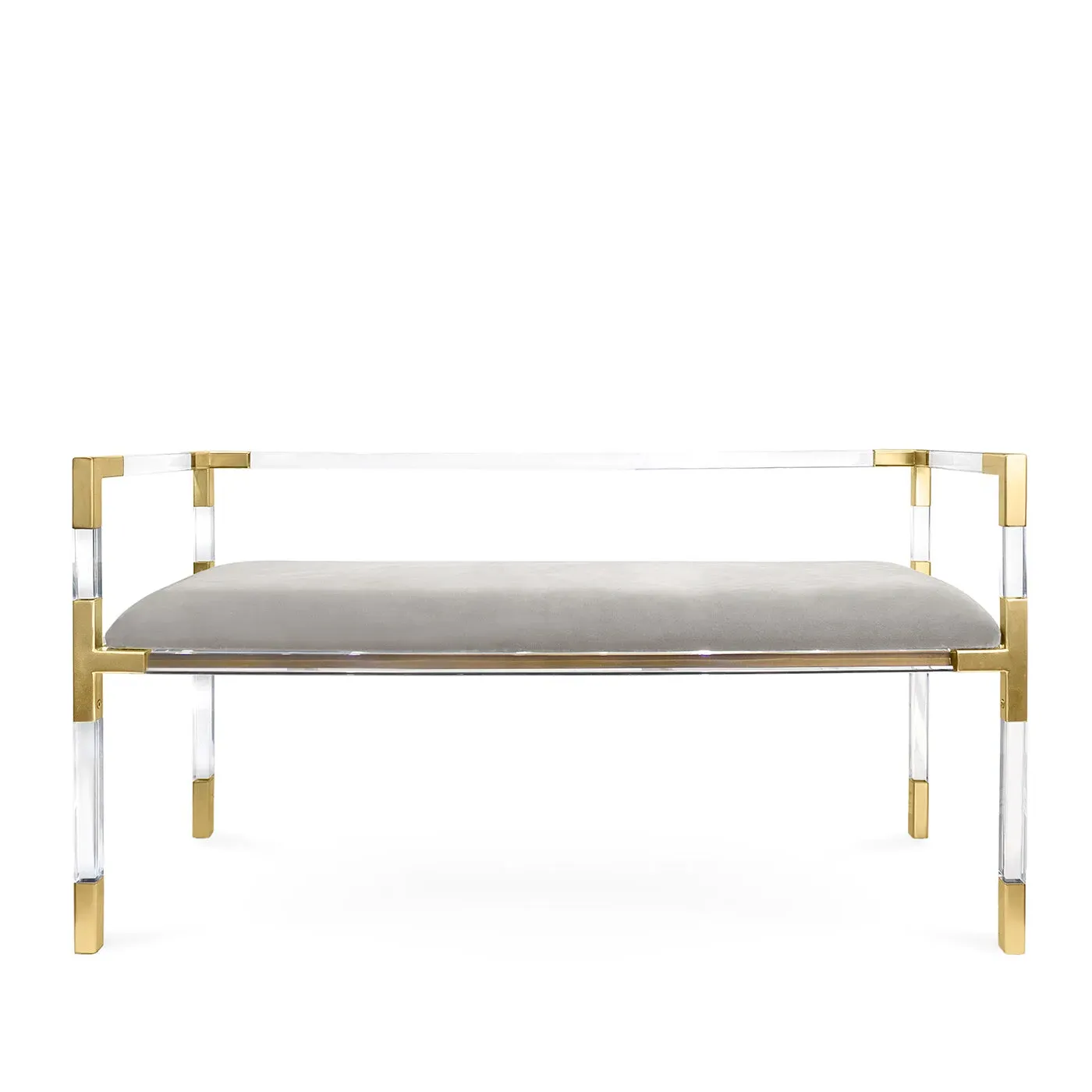 Jacques Bench - Grey, Velvet product