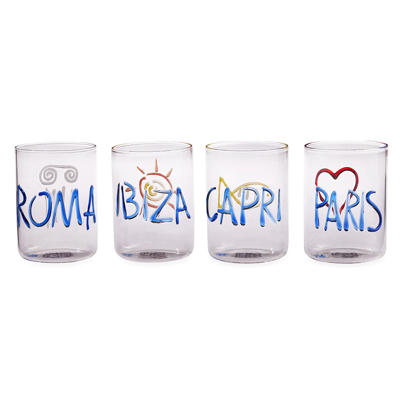 Jet Set Hand-Blown Glassware Set product