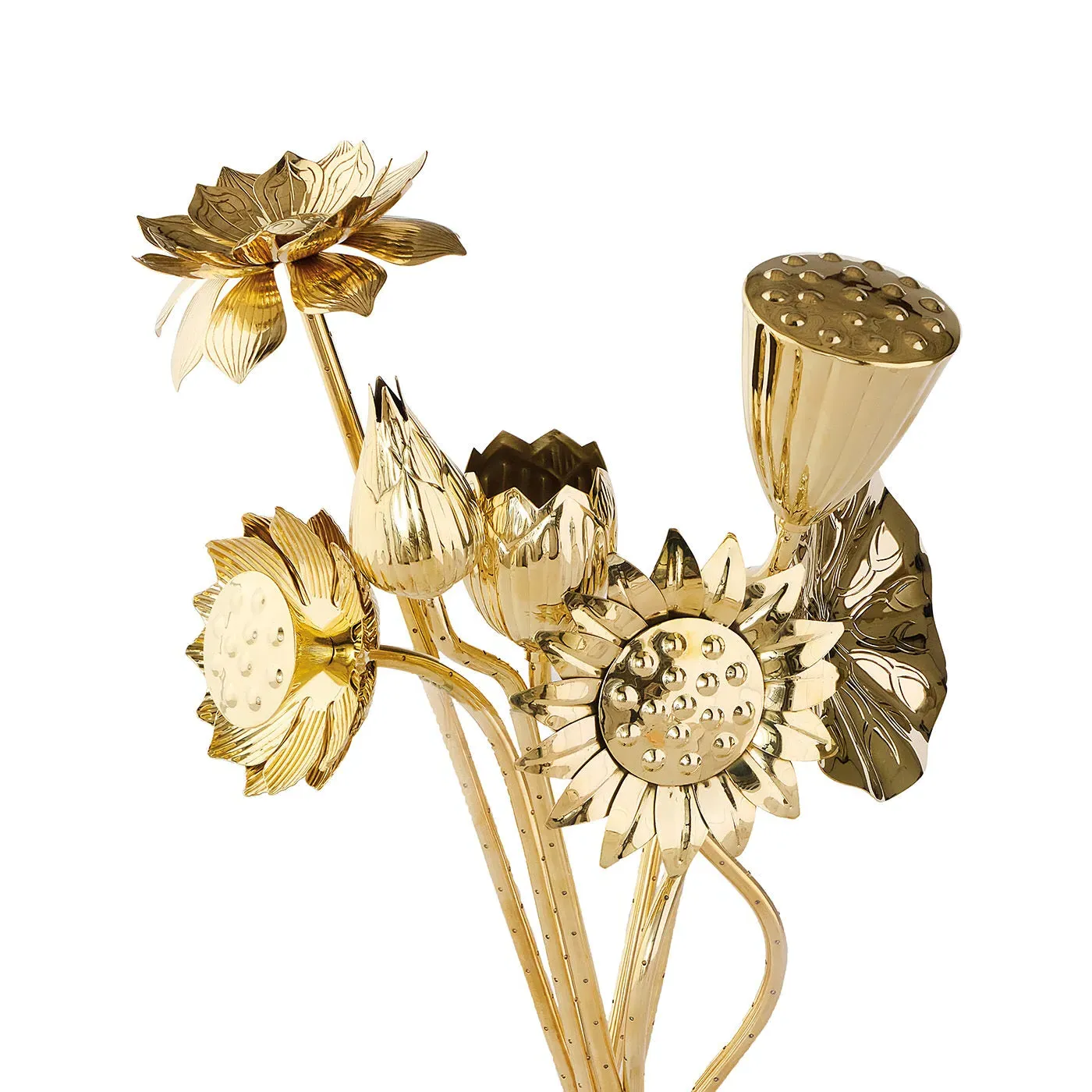 Jonathan Adler Brass Flowers Bouquet - Brass, Metal product