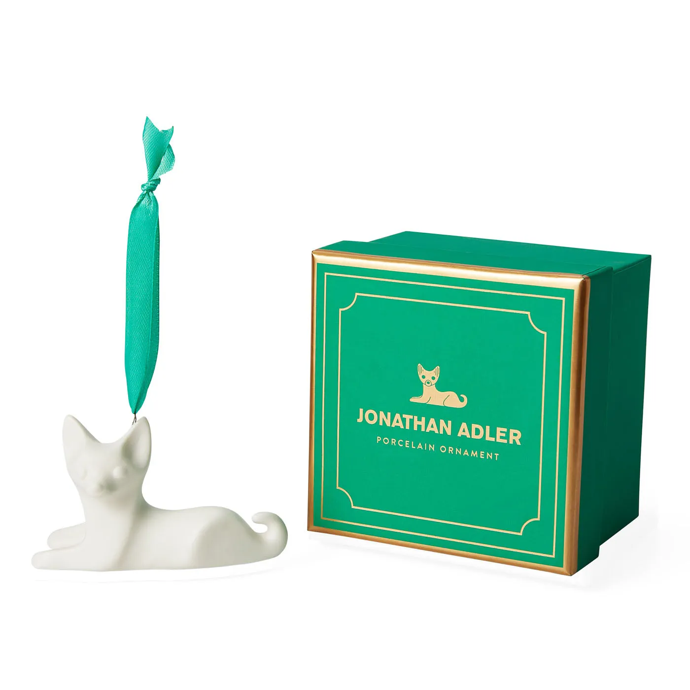 Jonathan Adler Chihuahua Ornament - Matte White, Porcelain product