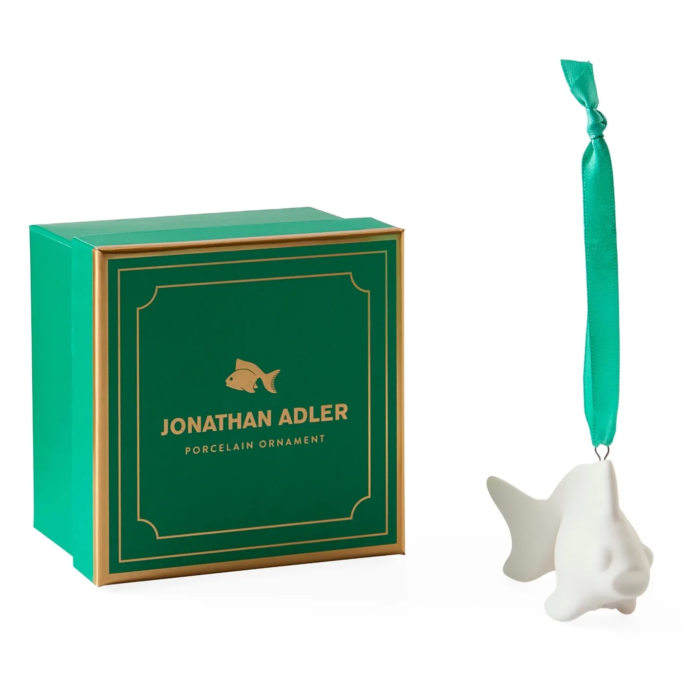 Jonathan Adler Menagerie Goldfish Ornament - Unglazed Porcelain product