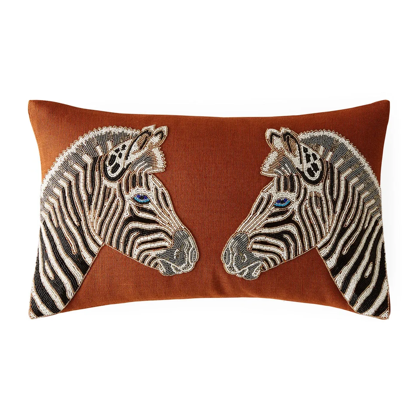 Jonathan Adler Zebra Beaded Cushion - Linen product