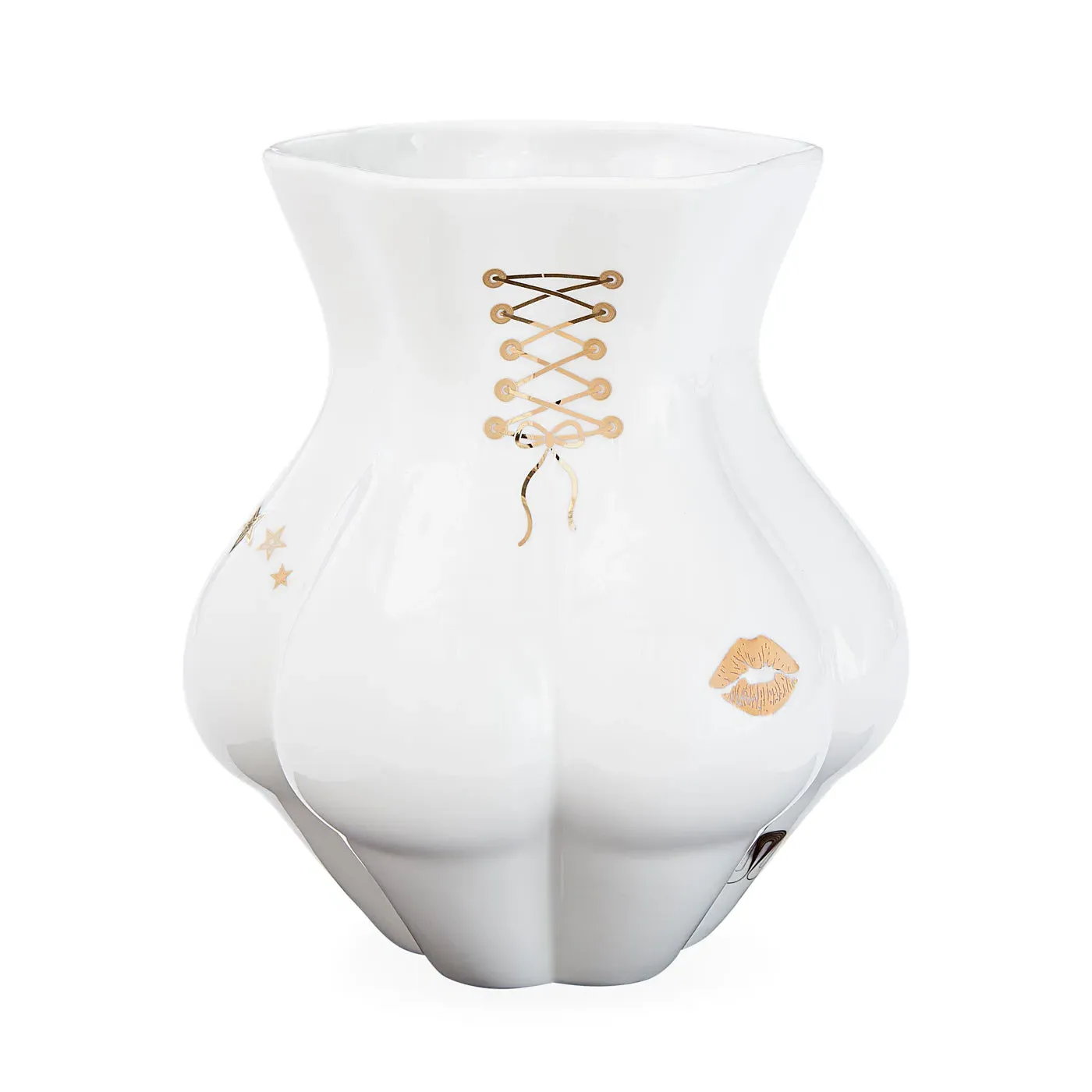 Kiki's Derrière Muse Collection Vase - Gold, Porcelain product