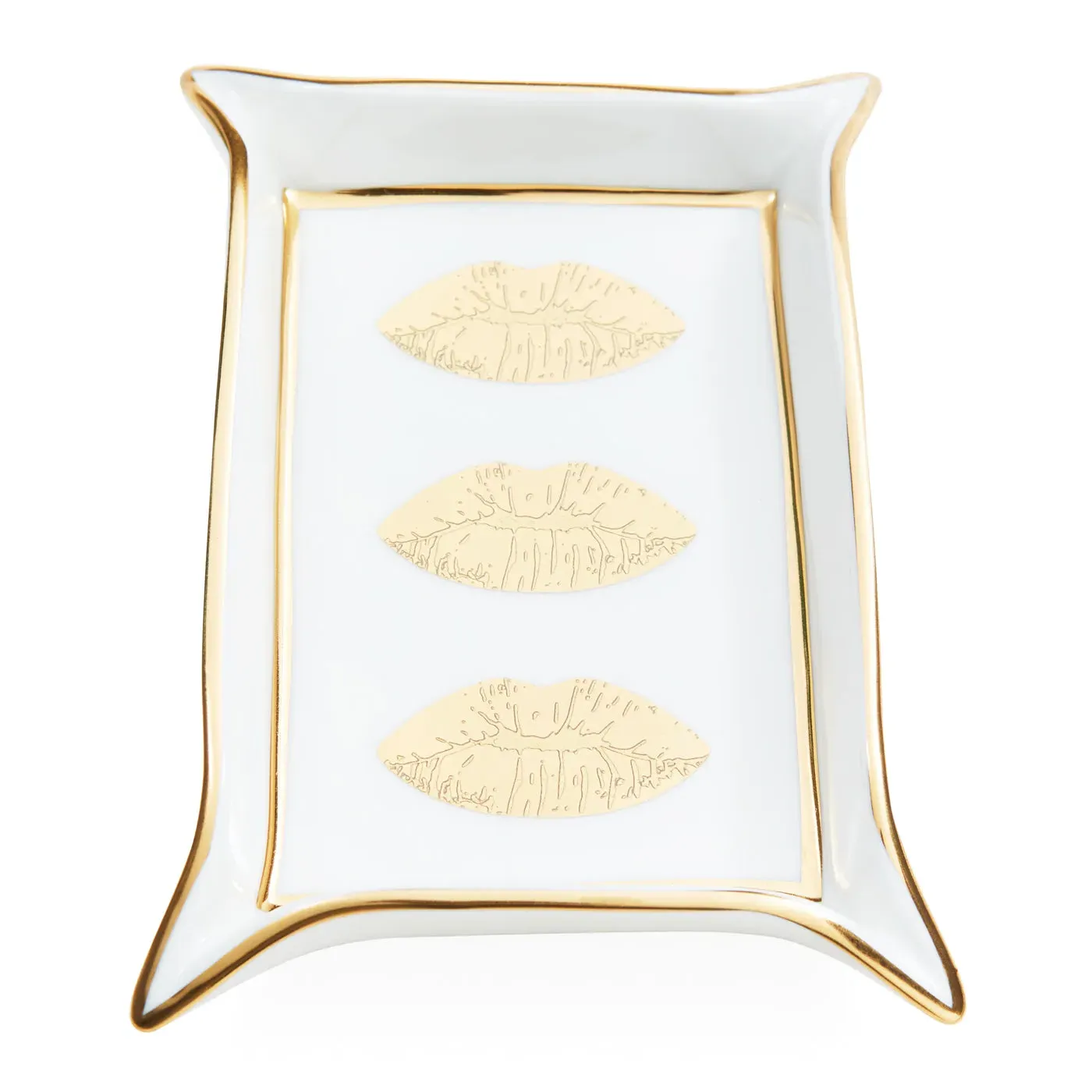Lips Valet Tray - Cream, Porcelain product