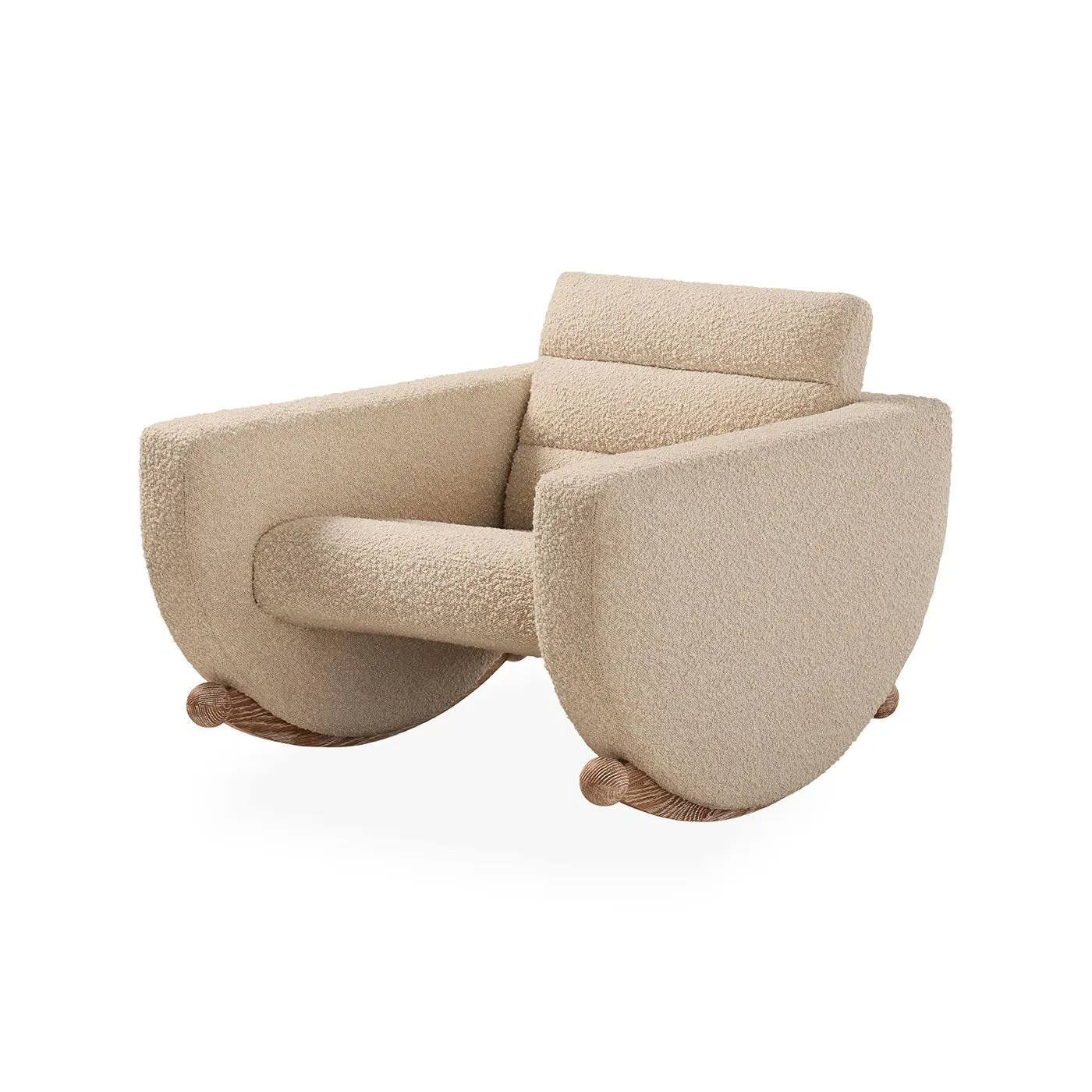 Luna Rocking Chair - Oatmeal, Bouclé product