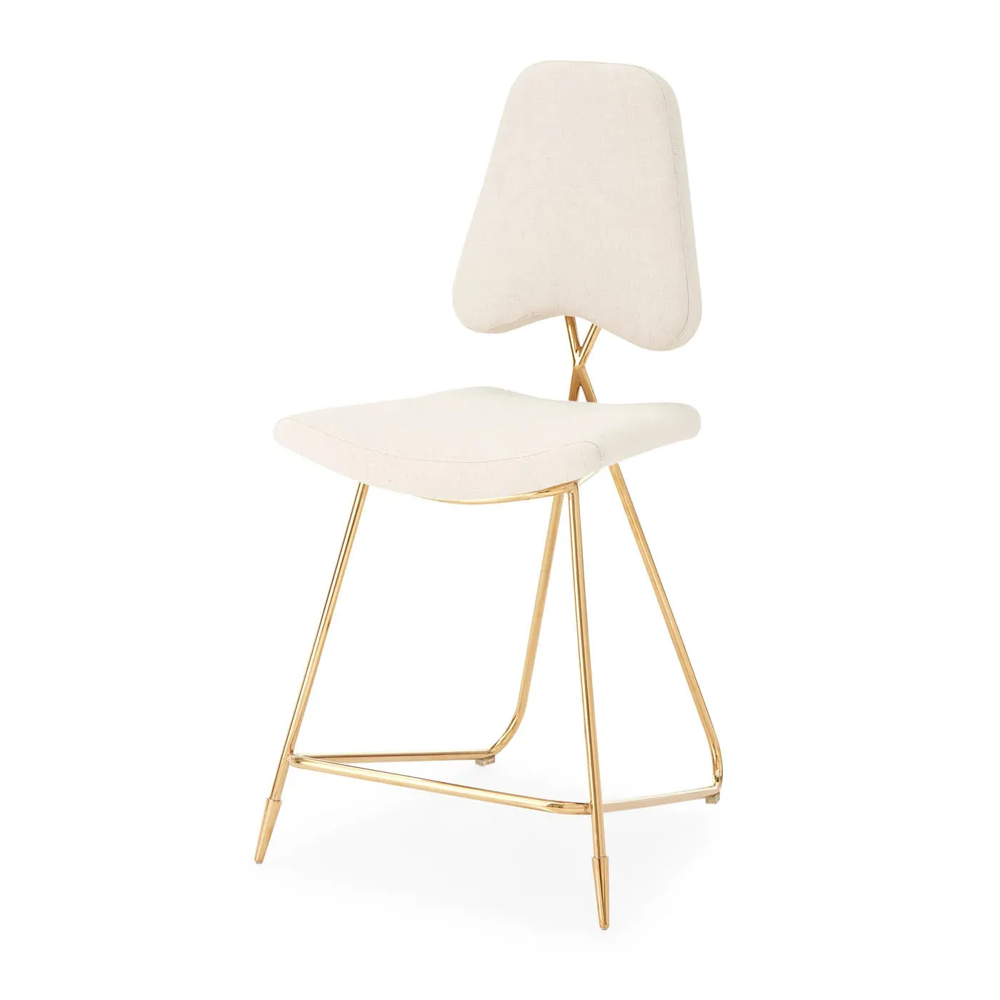 Maxime Counter Stool - Brass, Linen product