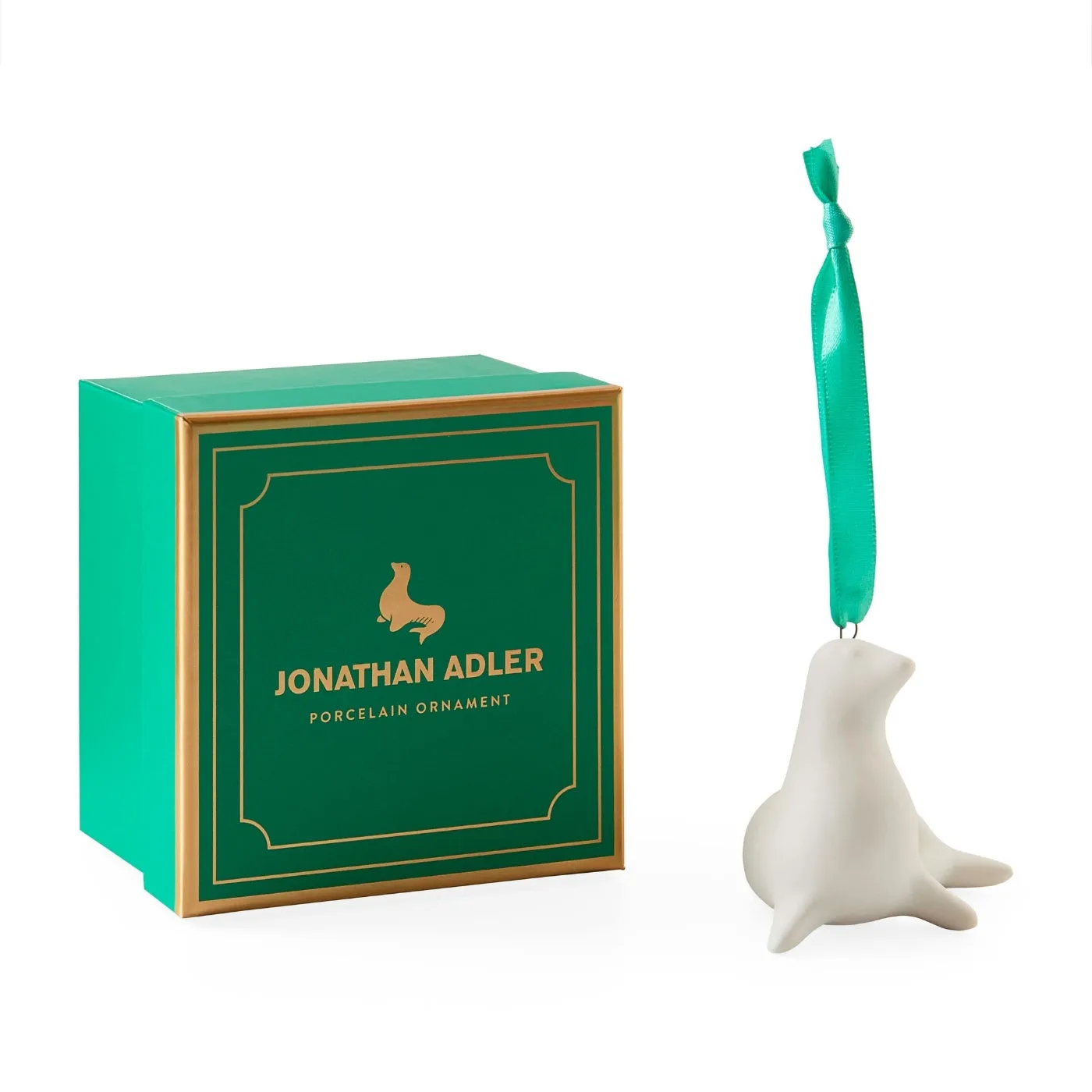 Menagerie Seal Ornament - Unglazed Porcelain product