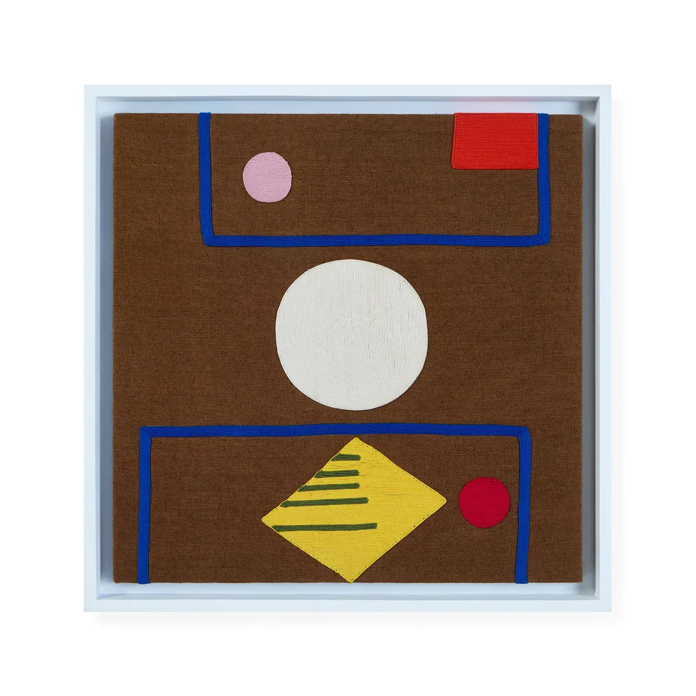 Monterey Shapes Corded Wall Art - Linen product