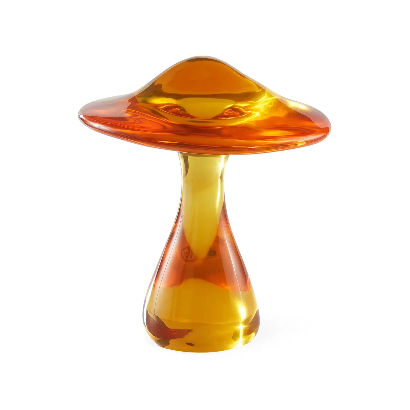 Mushroom Objet Sculpture - Orange, Acrylic product