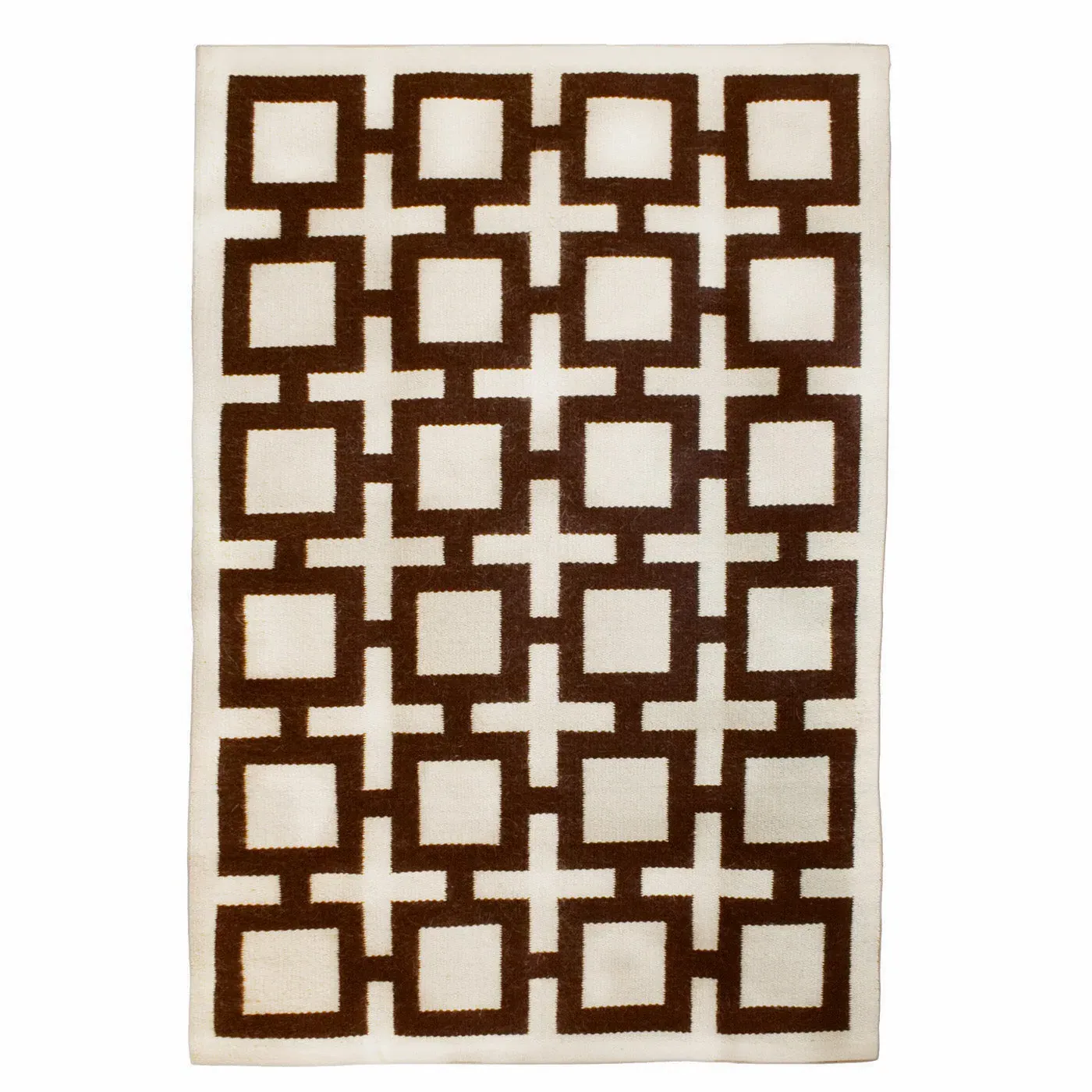 Nixon Reversible Flatweave Rug - Brown, Wool product