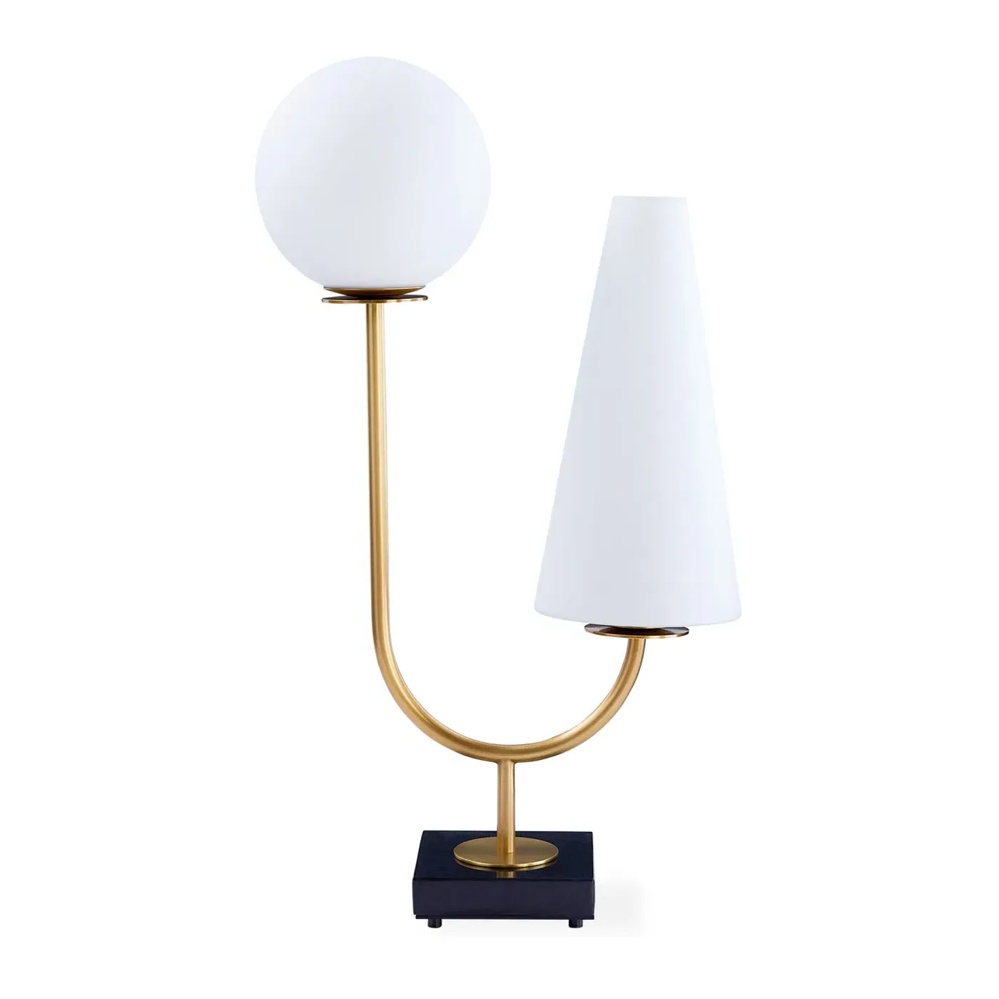 Paradiso Table Lamp - Milk Glass, Brass product