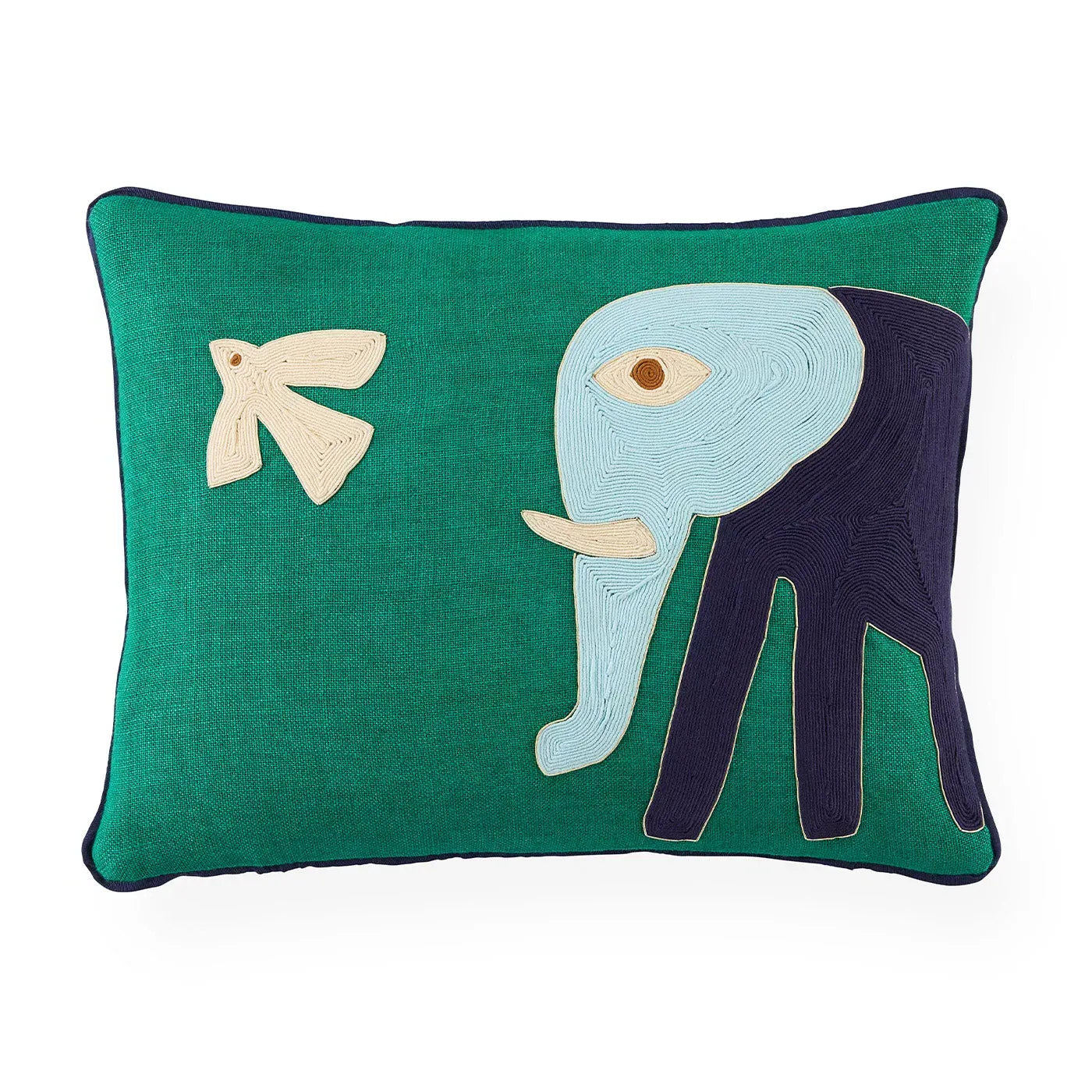 Playa Elephant Cushion - Linen product