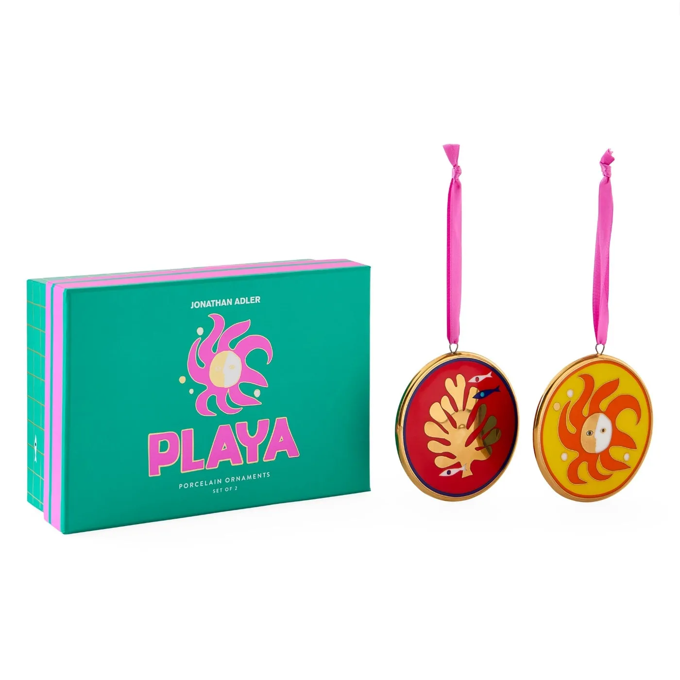 Playa Ornament Set - Glossy Porcelain, Gold product