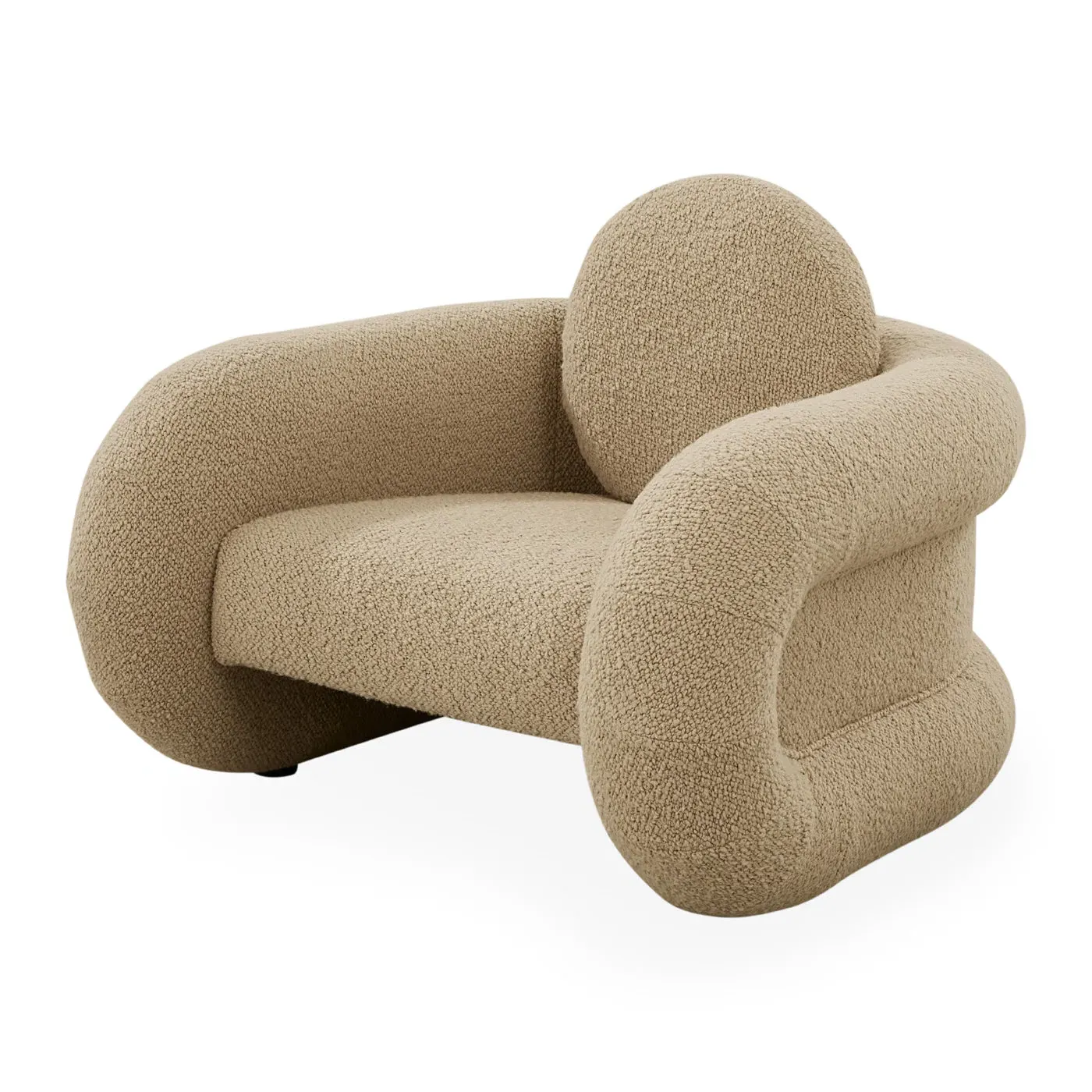 Pompidou Lounge Chair - Camel, Bouclé product