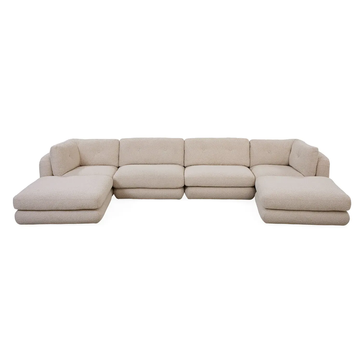 Pompidou Modular Six-Piece Sectional Sofa with Ottoman product