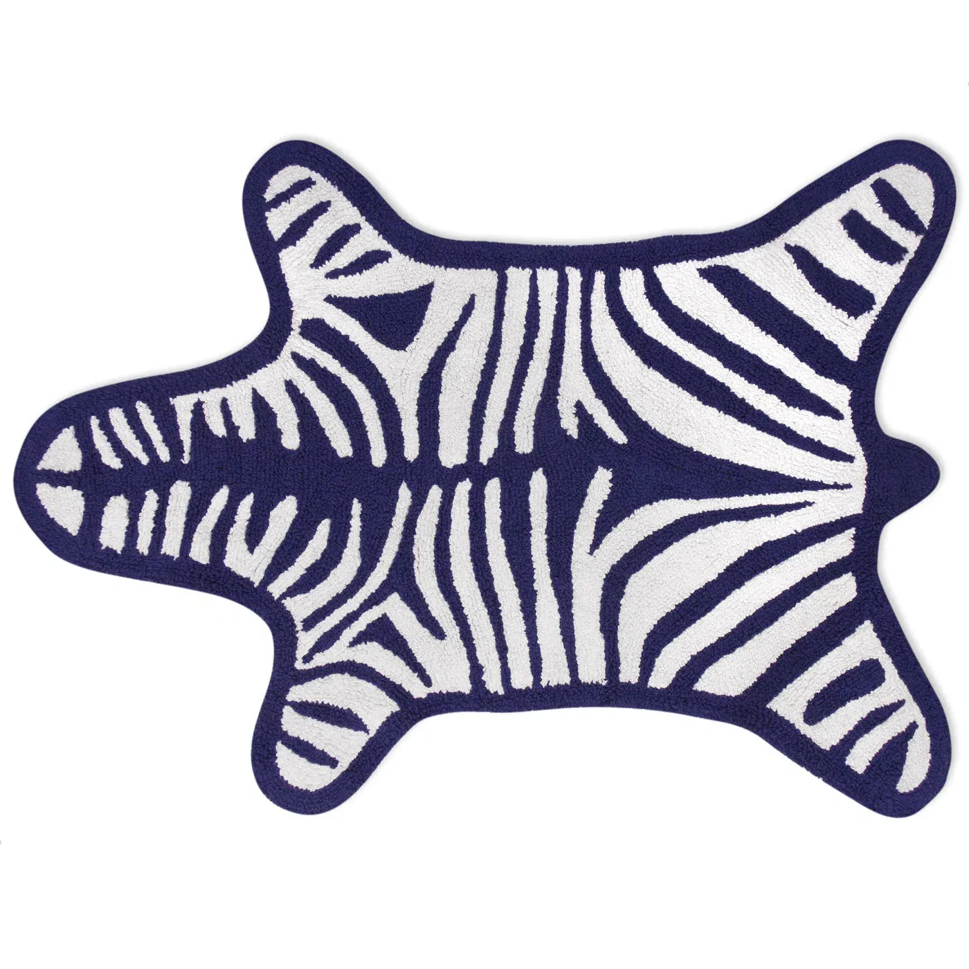 Reversible Zebra Bath Mat - Neutral Stripe product