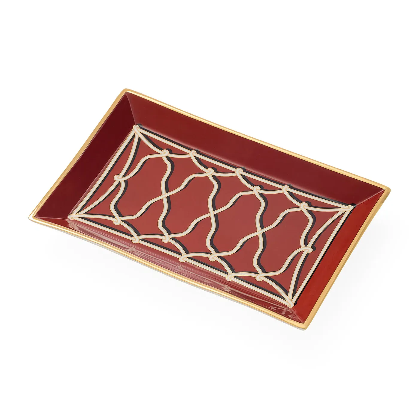 Rita Rectangle Tray - Porcelain by Jonathan Adler