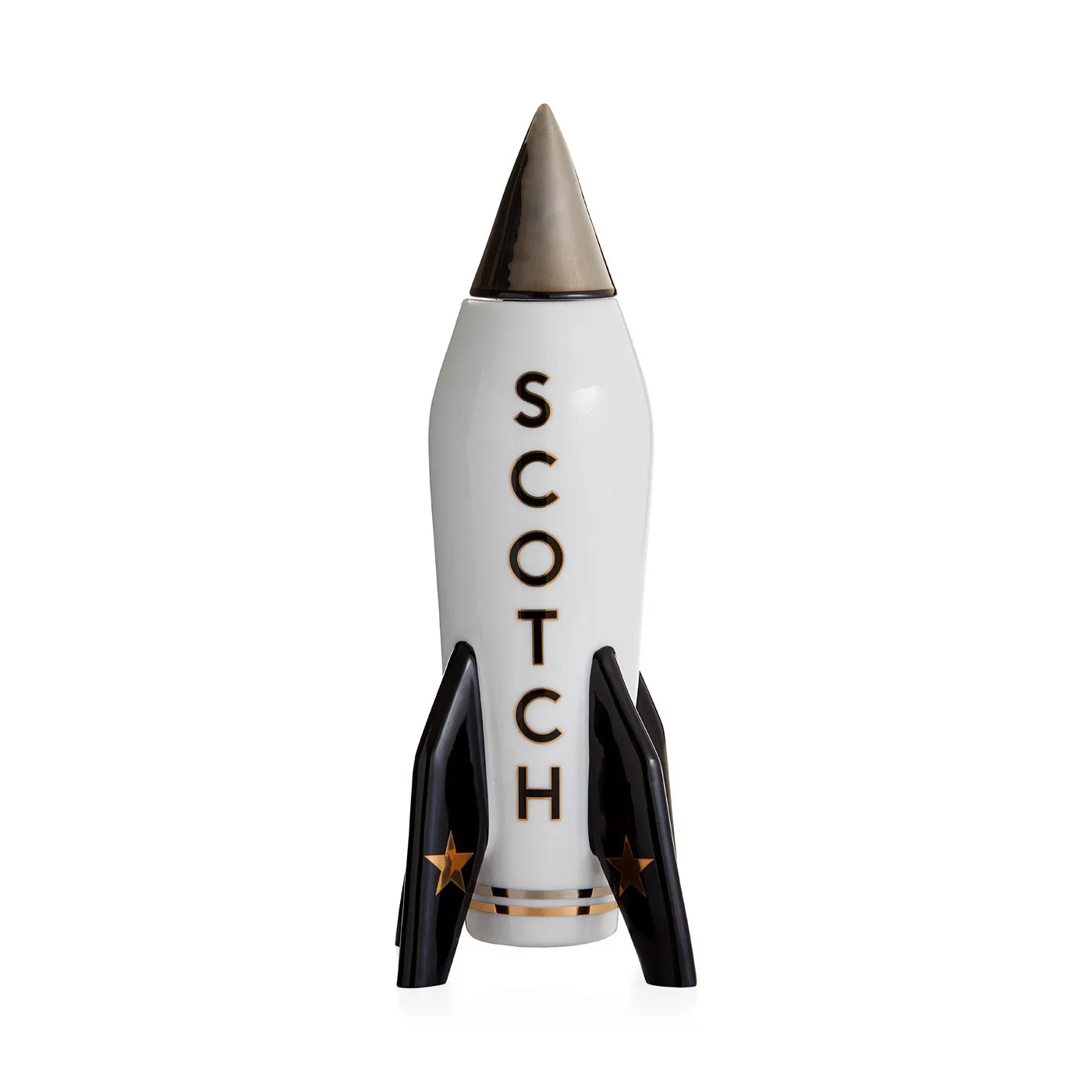 Rocket Scotch Decanter - Black, Gold Porcelain product